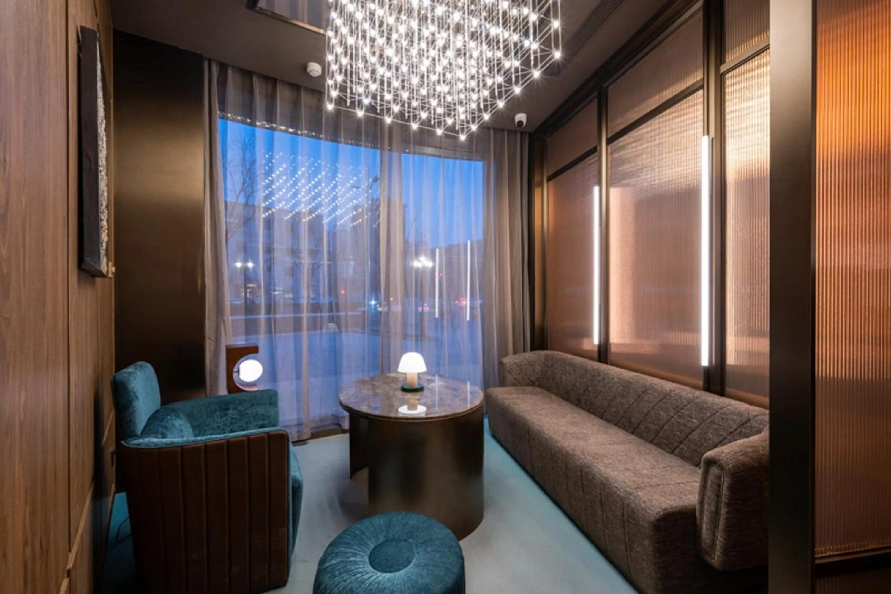 Seating area in Crystal Orange Beijing Tiantan hospital and Head quarters Hotel