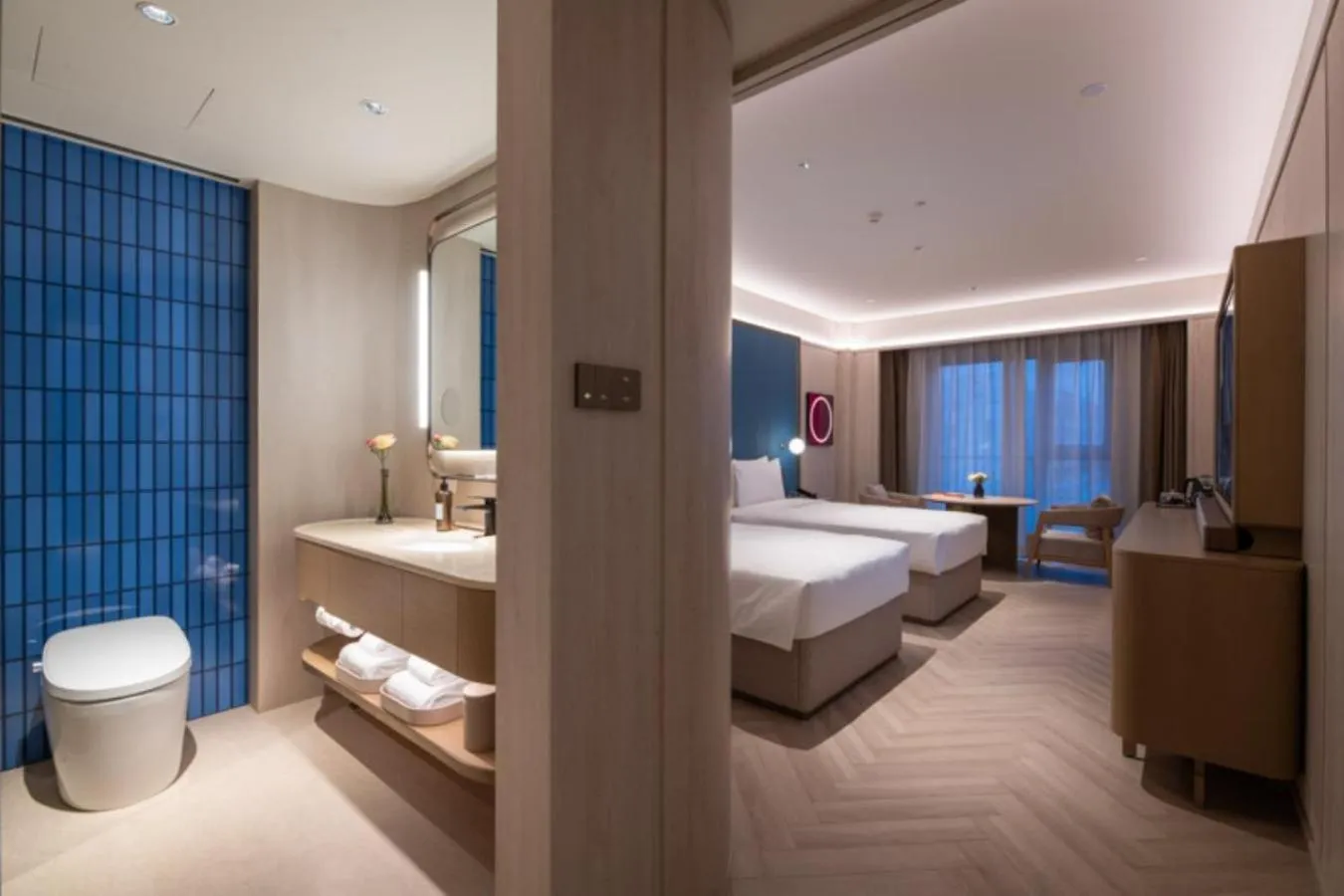 Photo of the whole room in Crystal Orange Beijing Tiantan hospital and Head quarters Hotel