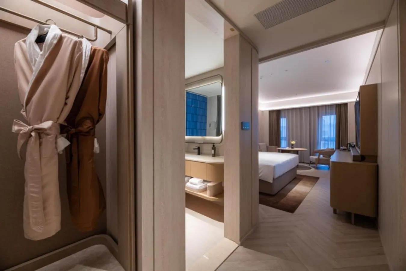 Bedroom in Crystal Orange Beijing Tiantan hospital and Head quarters Hotel