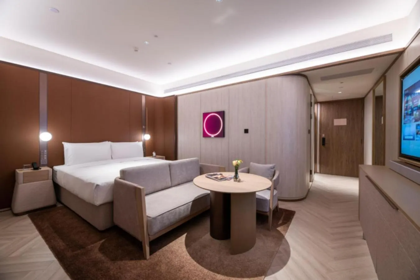 Photo of the whole room in Crystal Orange Beijing Tiantan hospital and Head quarters Hotel