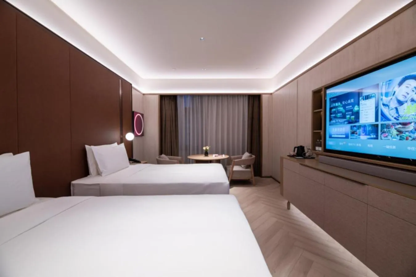 Photo of the whole room in Crystal Orange Beijing Tiantan hospital and Head quarters Hotel