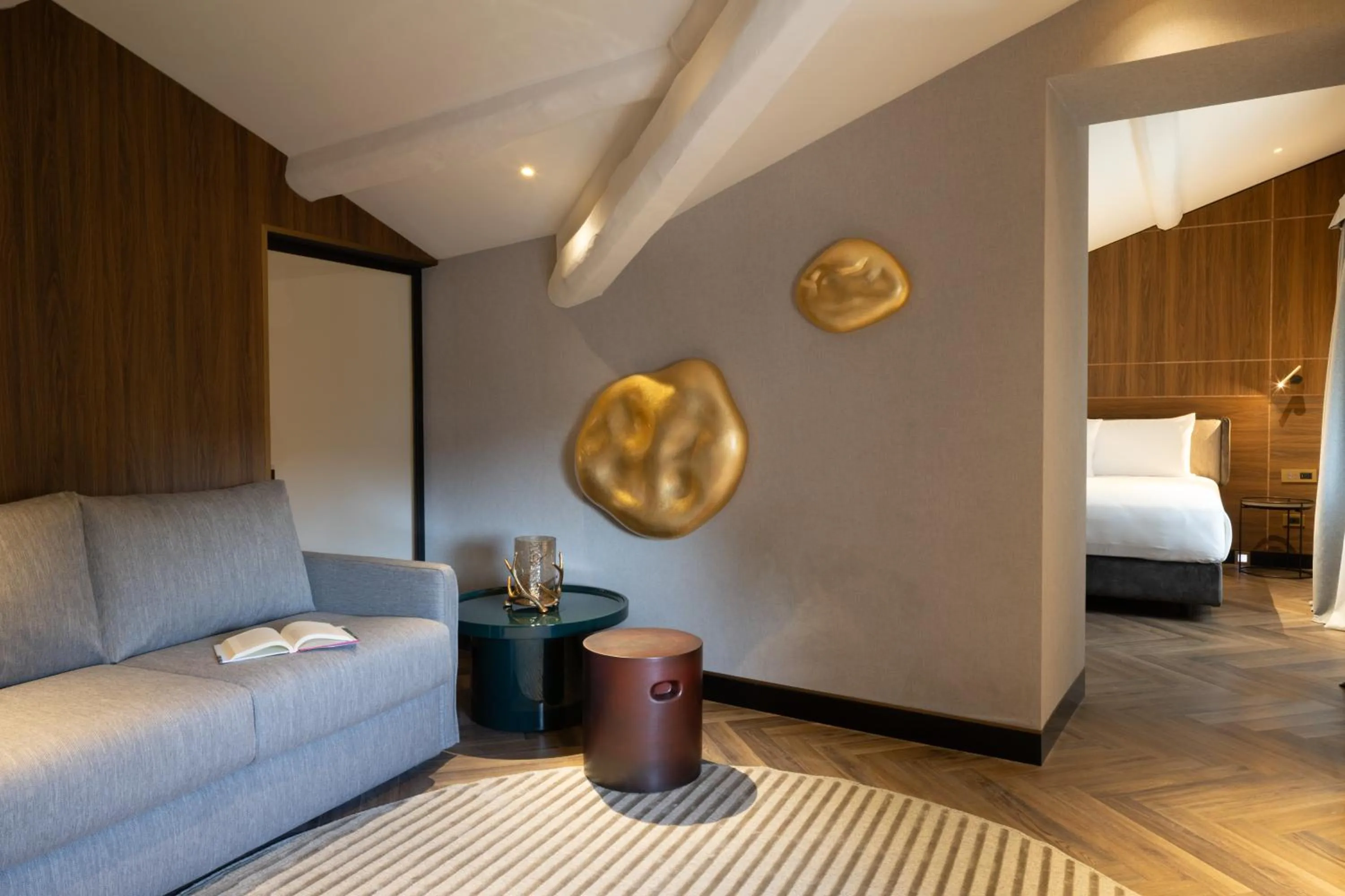 Living room, Bed in Palazzo 4 Fontane 12