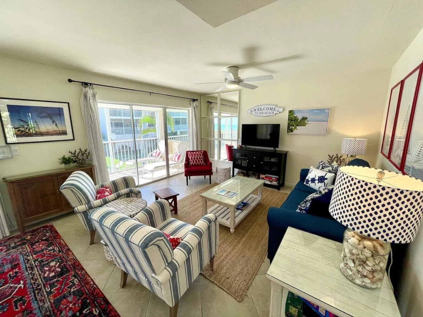 Living room in Sanibel Siesta on the Beach