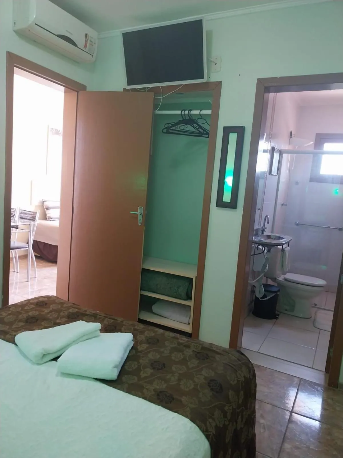 Bed in Pousada Krolow