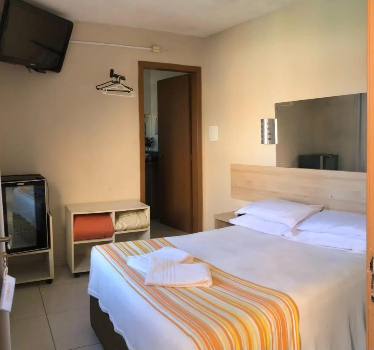 Bed in Pousada Krolow