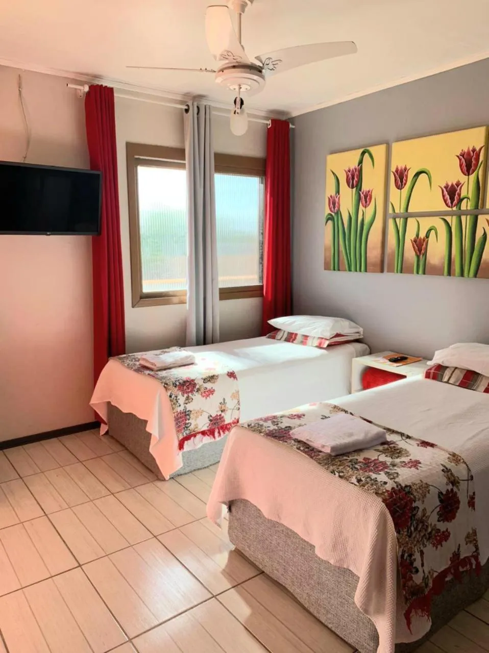 Bed in Pousada Krolow