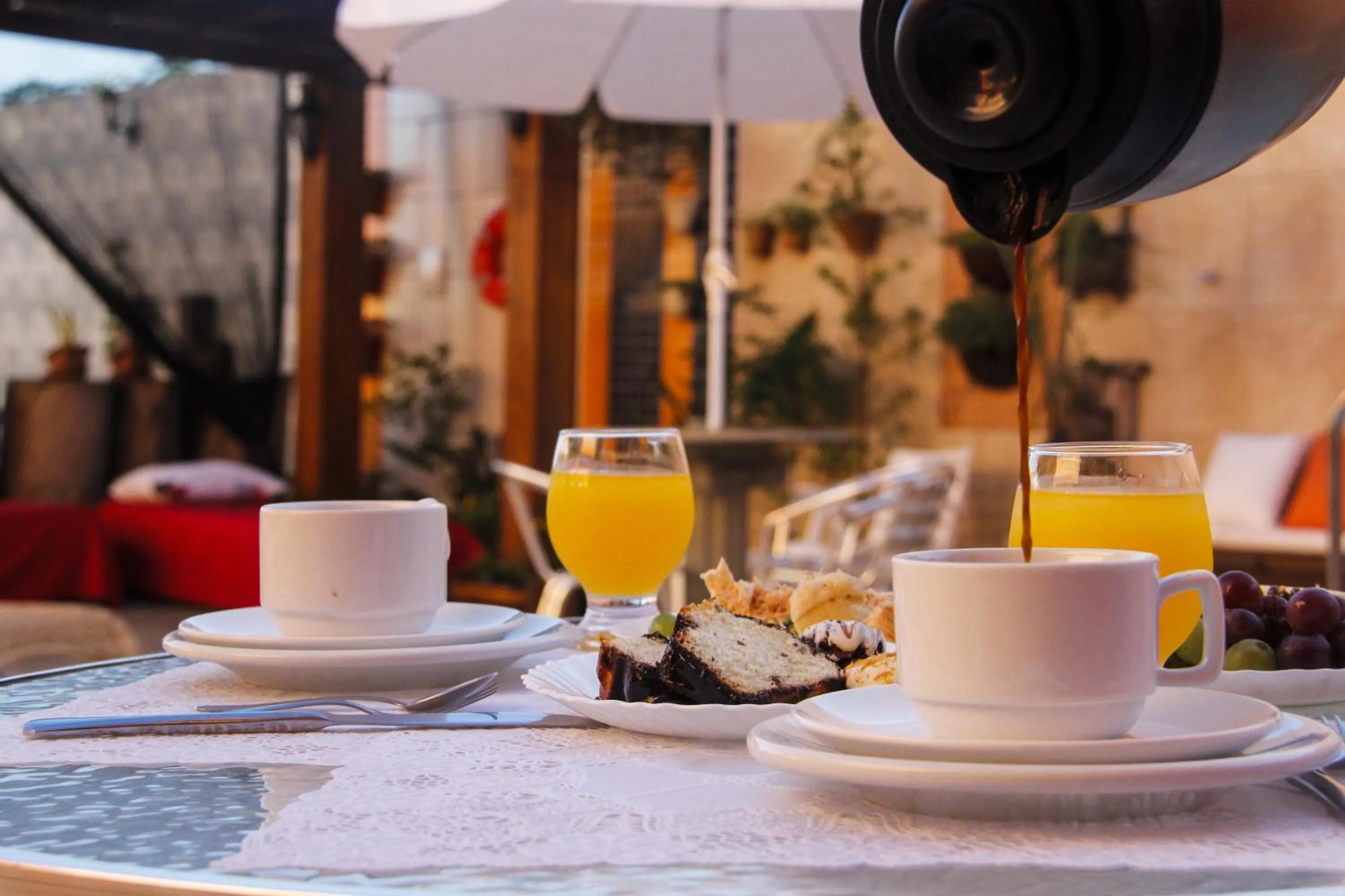 Food and drinks in Pousada Krolow