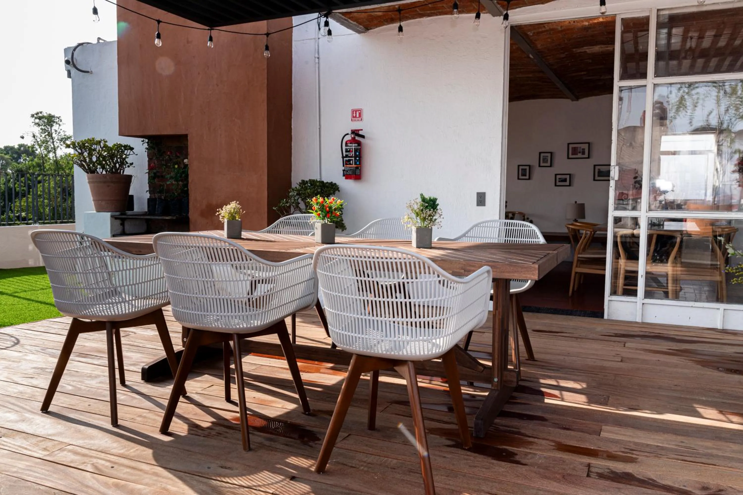 Balcony/Terrace in Hostel Nube Mía