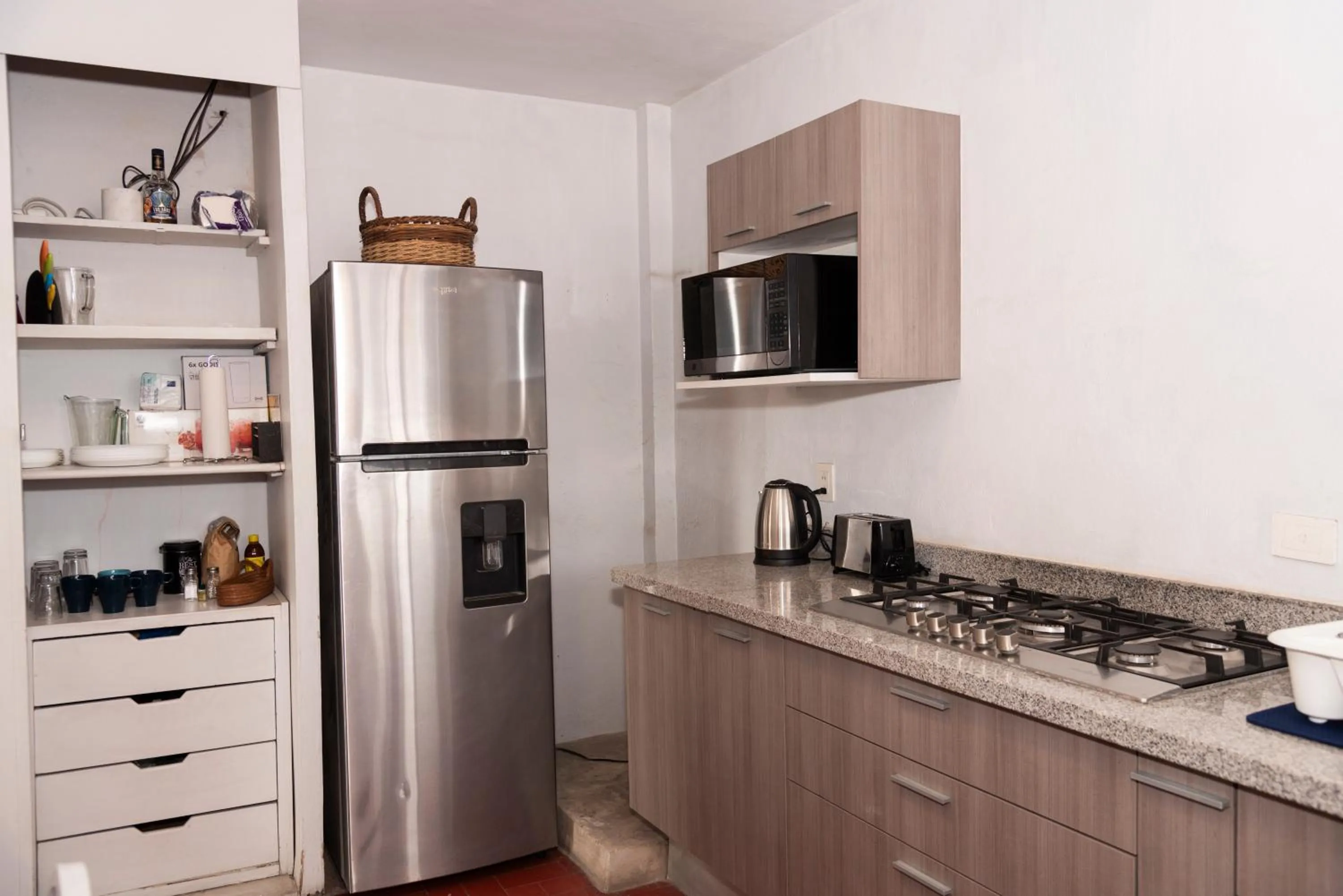 Kitchen or kitchenette in Hostel Nube Mía