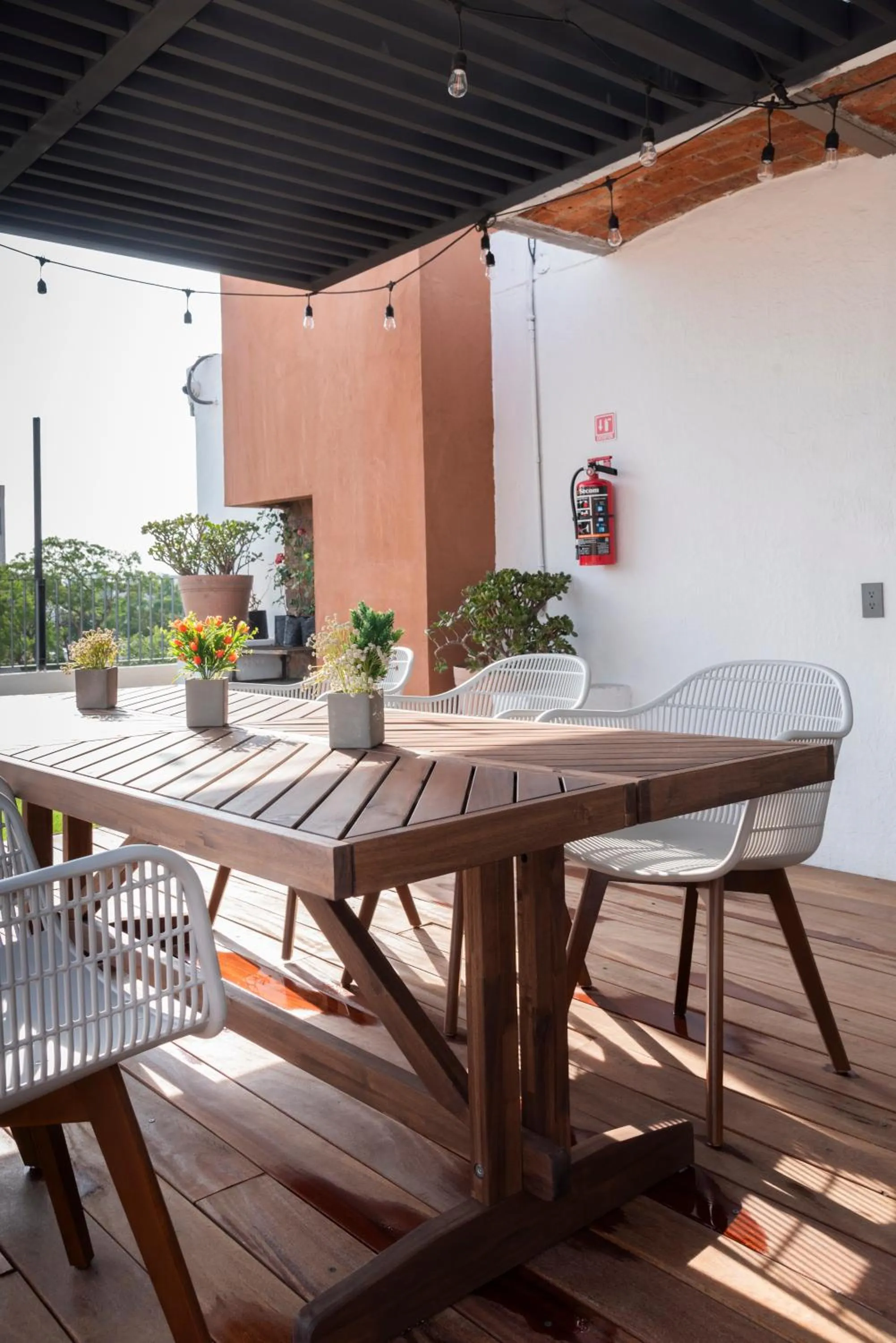 Balcony/Terrace in Hostel Nube Mía