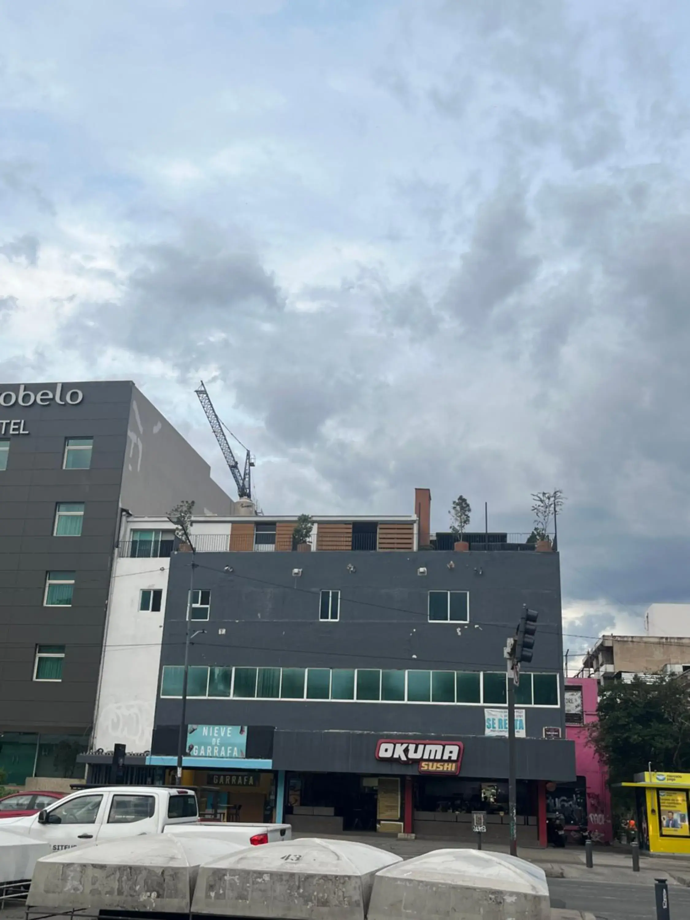 Property building in Hostel Nube Mía Property building in Hostel Nube Mía