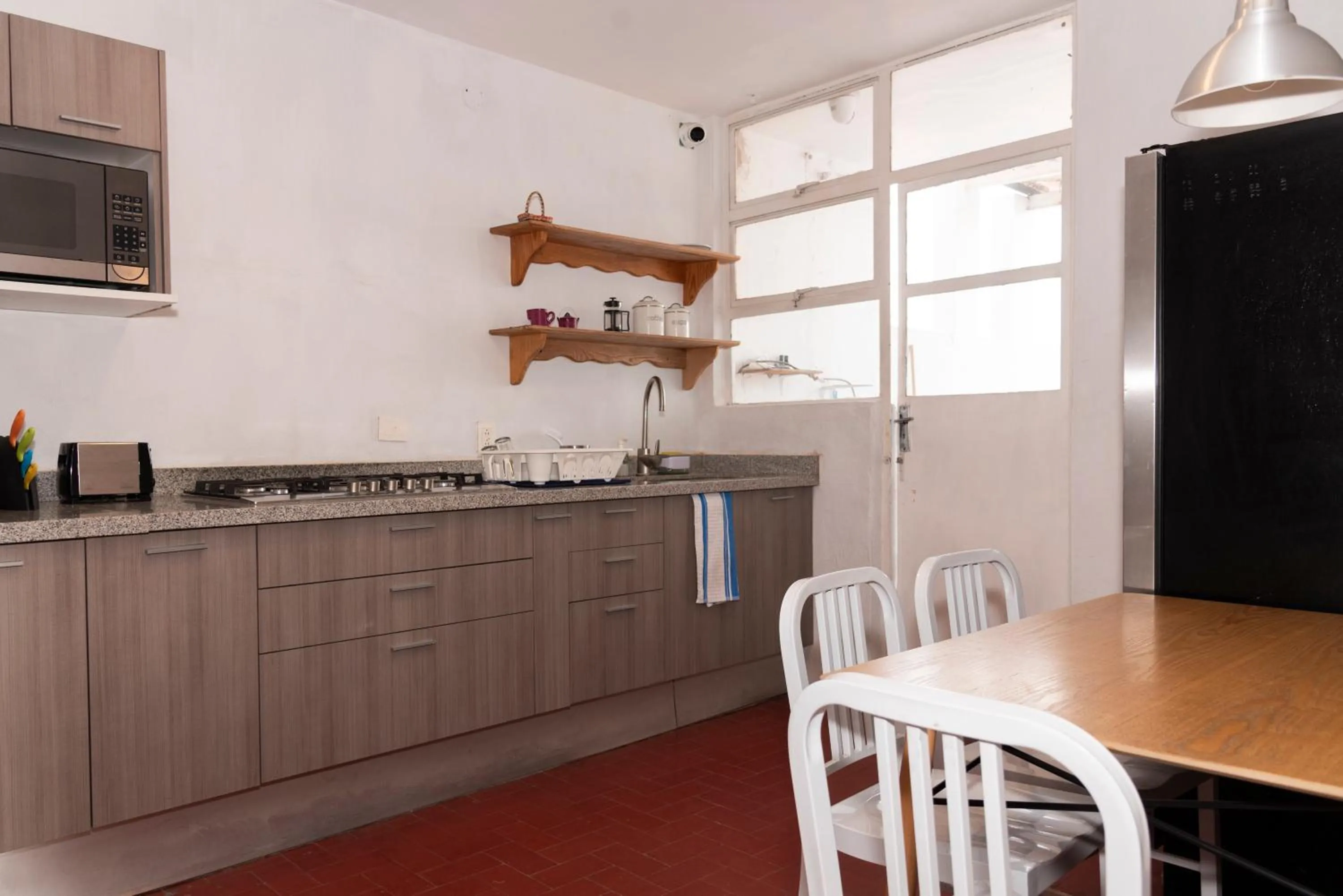 Kitchen or kitchenette in Hostel Nube Mía