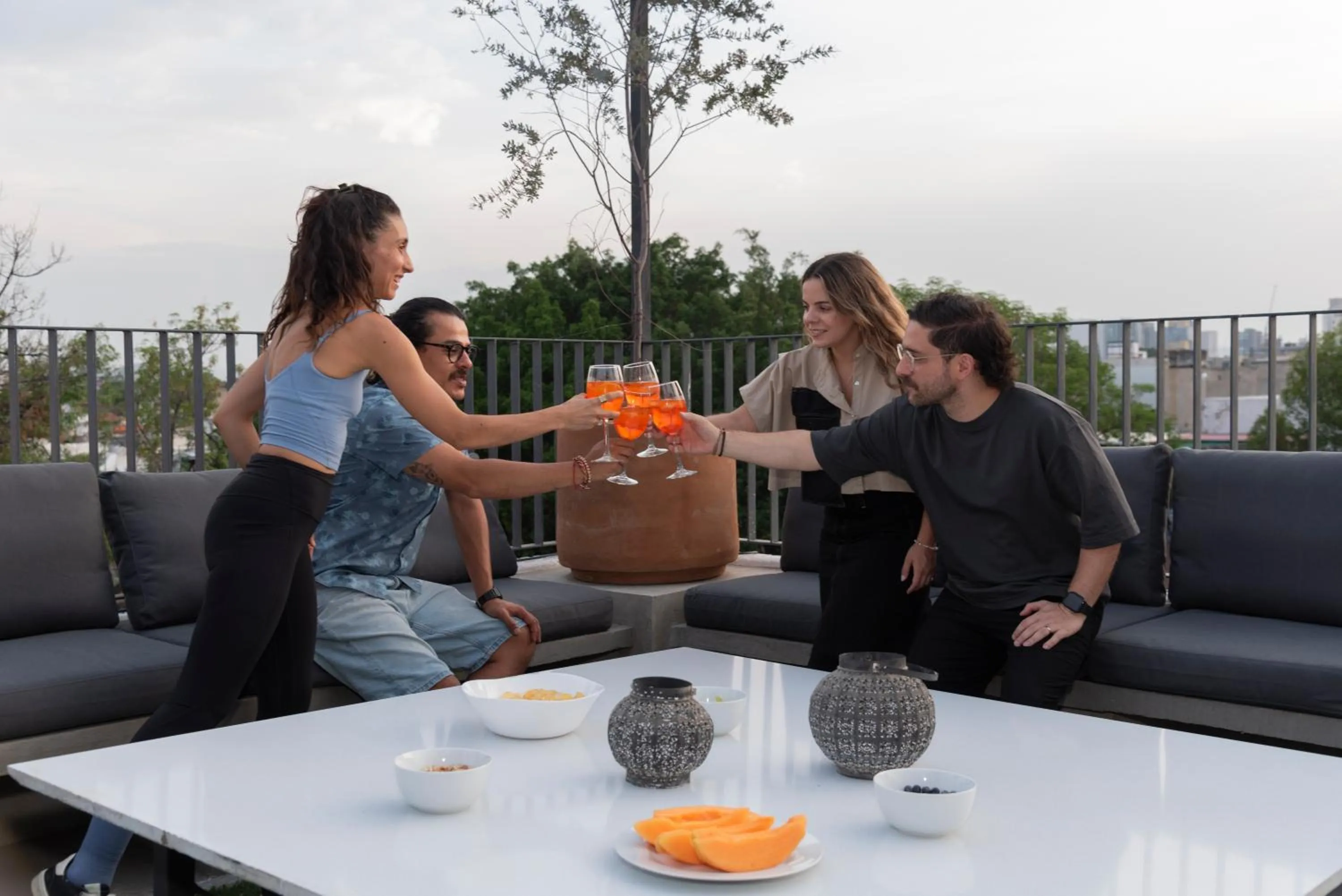 Patio in Hostel Nube Mía