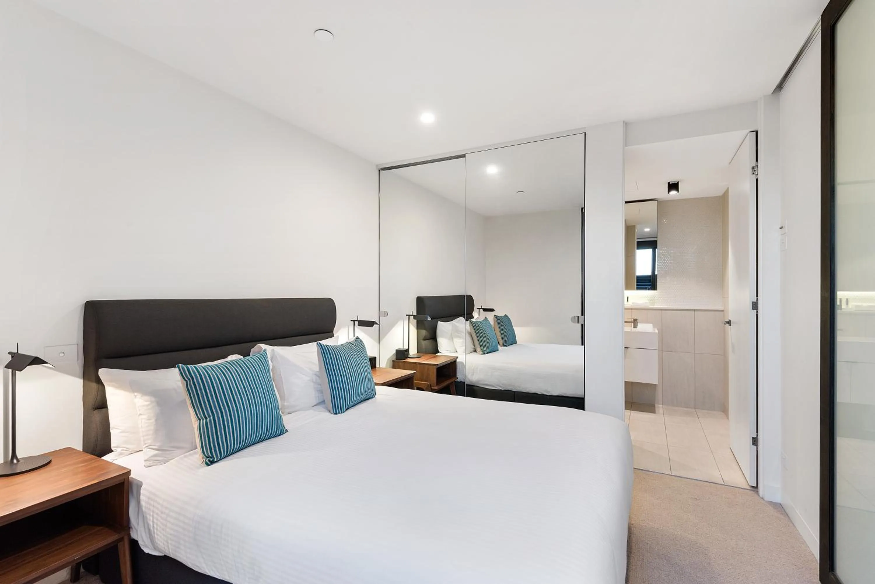 Bathroom, Bed in District South Yarra