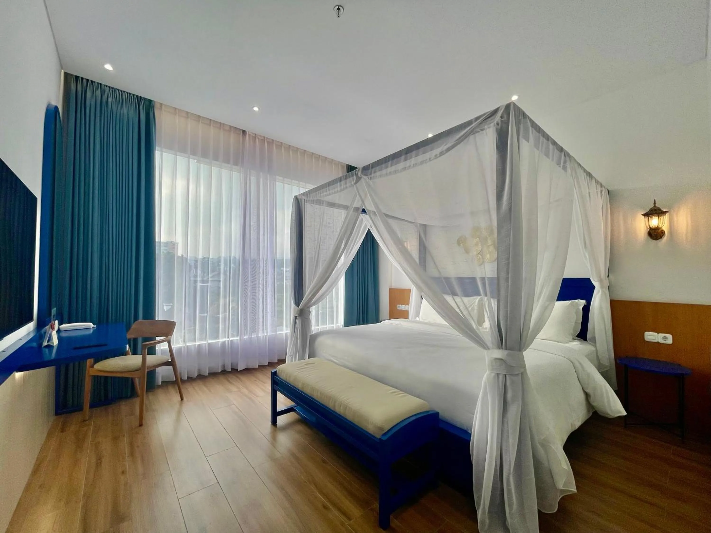 Bed in Hemangini Hotel Bandung