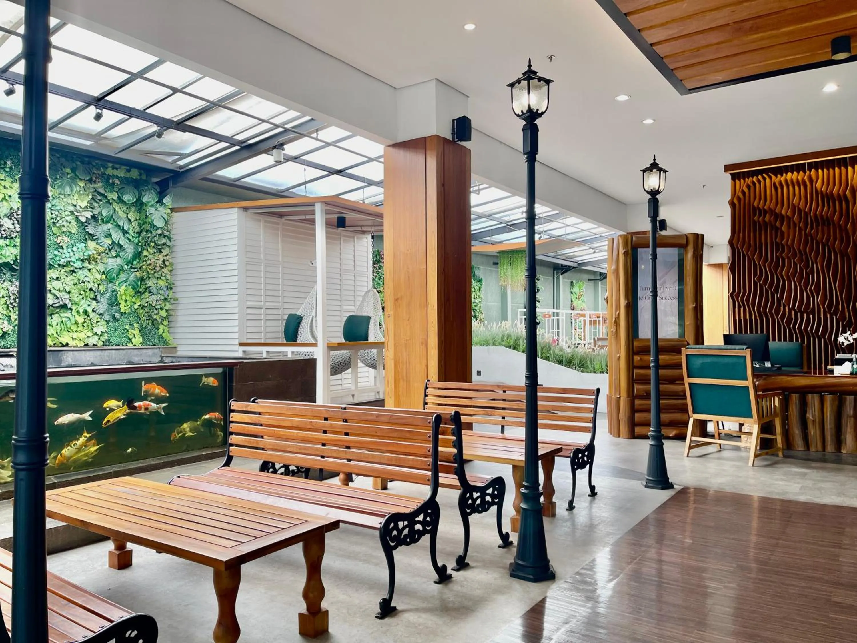 Lobby or reception in Hemangini Hotel Bandung