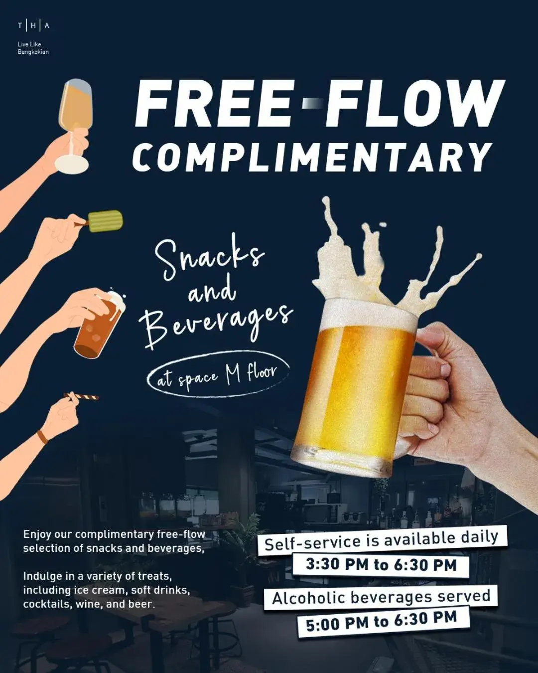 Restaurant/places to eat in THA City Loft by TH District Restaurant/places to eat in THA City Loft by TH District