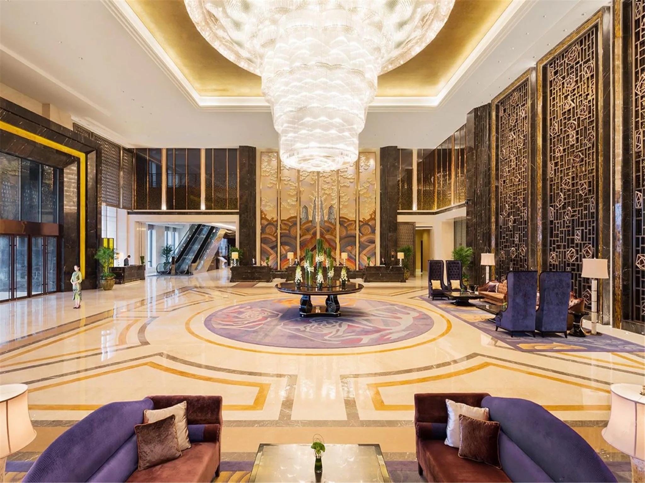 Lobby or reception in Wanda Realm Fushun