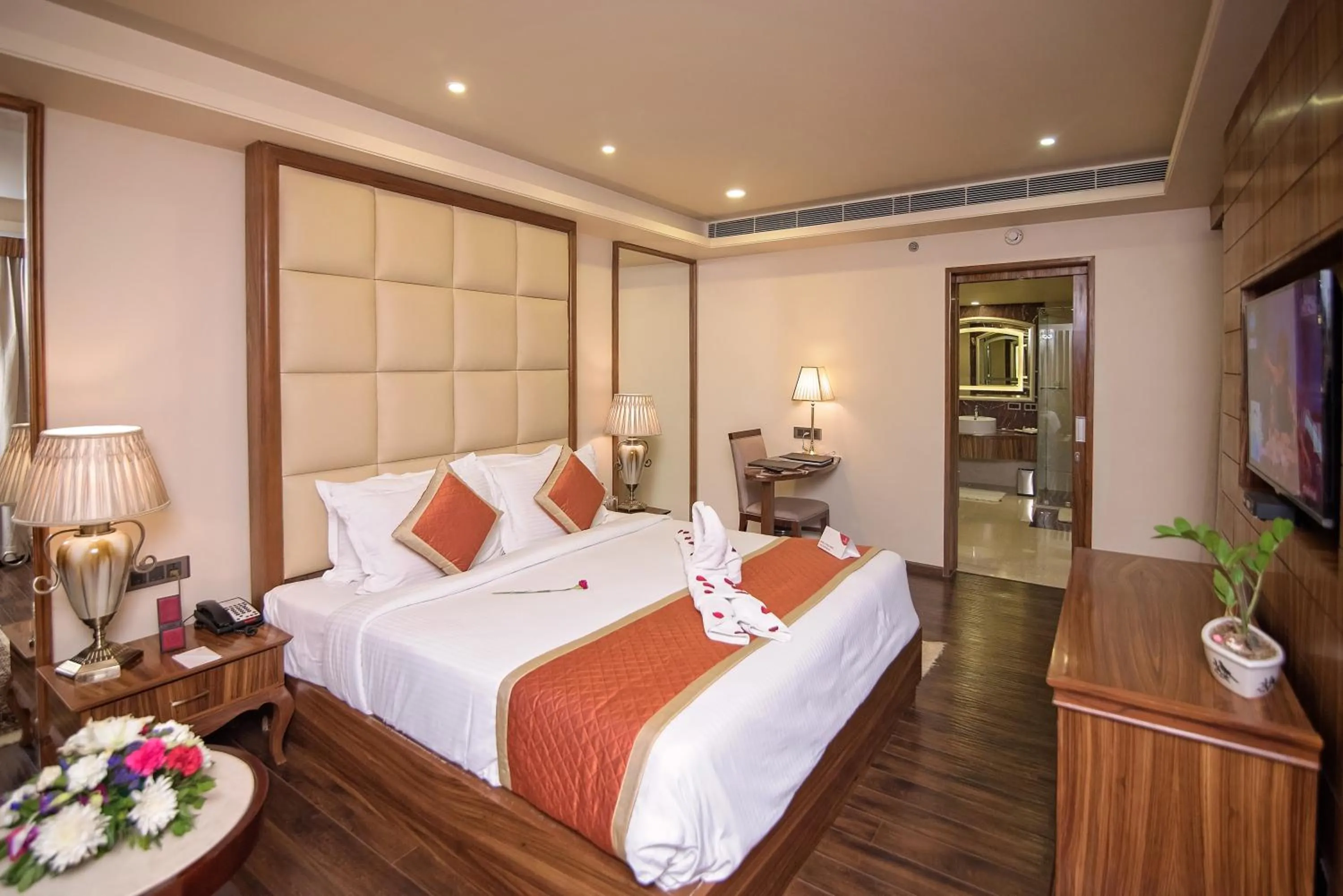 Bed in Shakun Hotels And Resorts