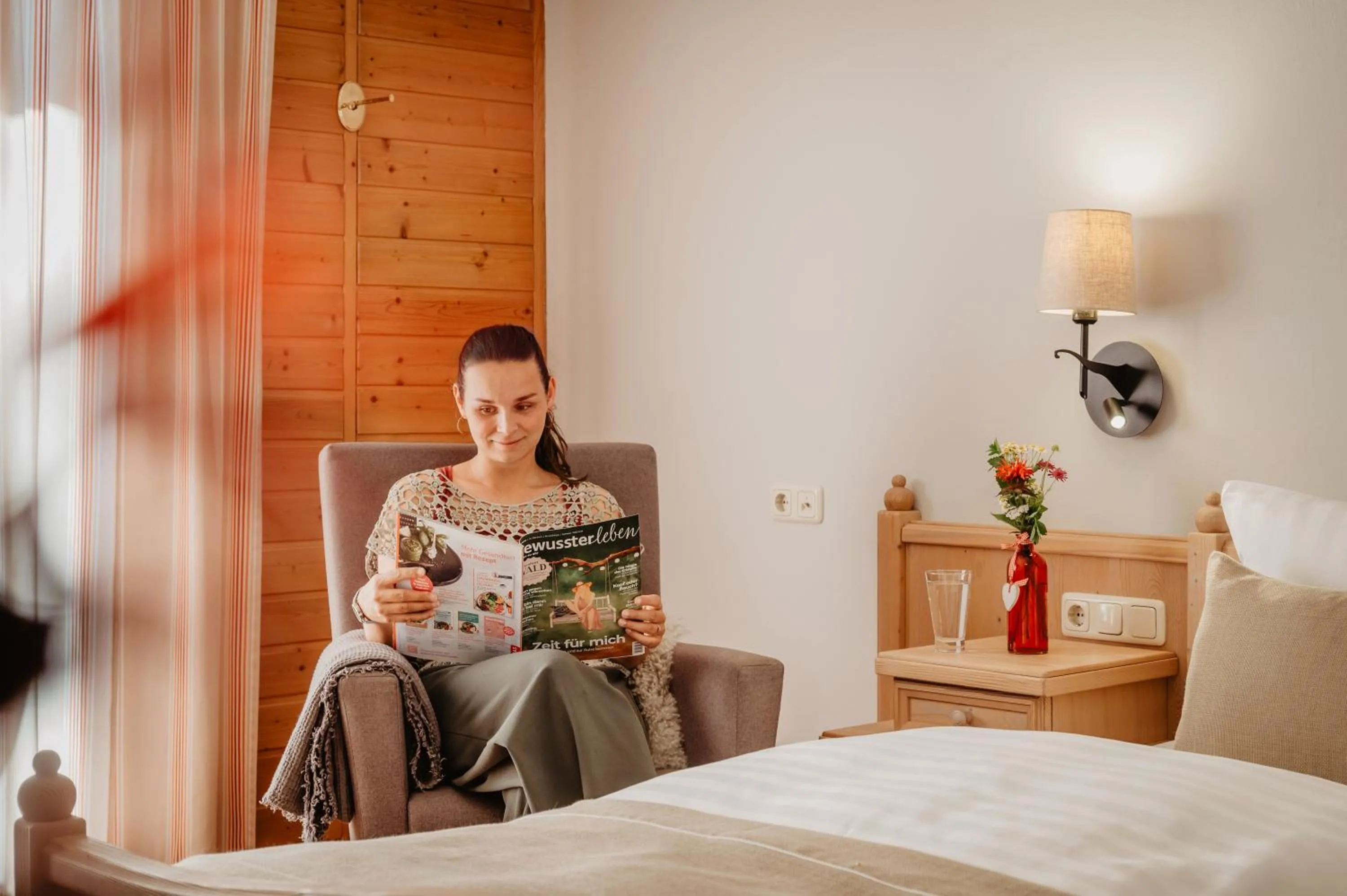 Bed in Hotel Sankt Leonhard - Dein Wohlfühlort zum Loslassen und Kraftschöpfen