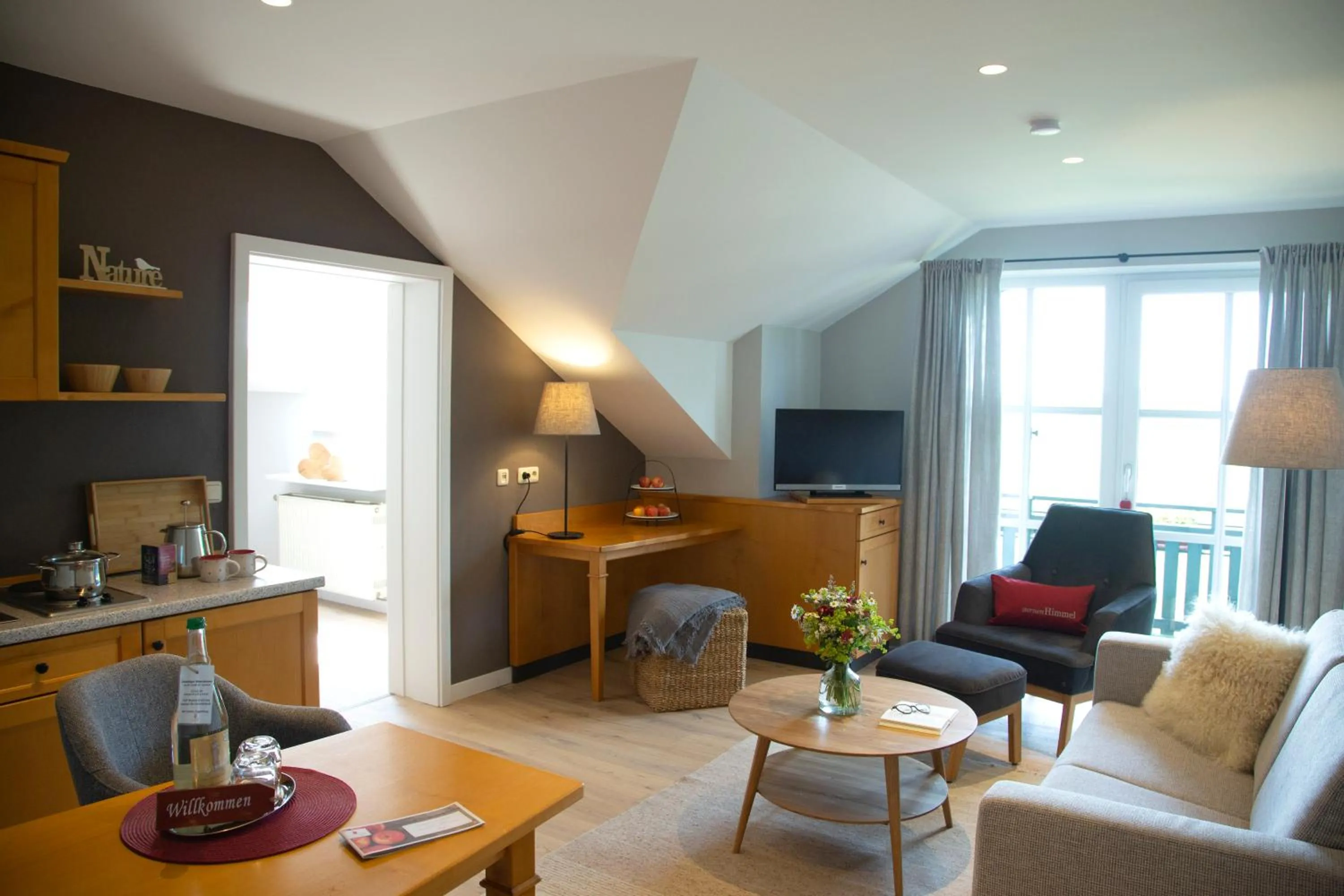 Living room in Hotel Sankt Leonhard - Dein Wohlfühlort zum Loslassen und Kraftschöpfen