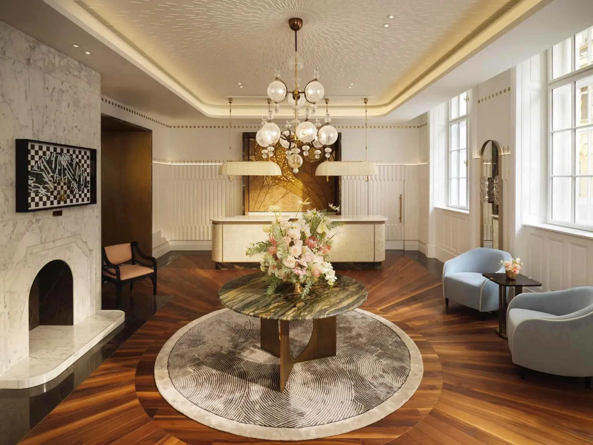 Lobby or reception in Mandarin Oriental, Vienna Lobby or reception in Mandarin Oriental, Vienna