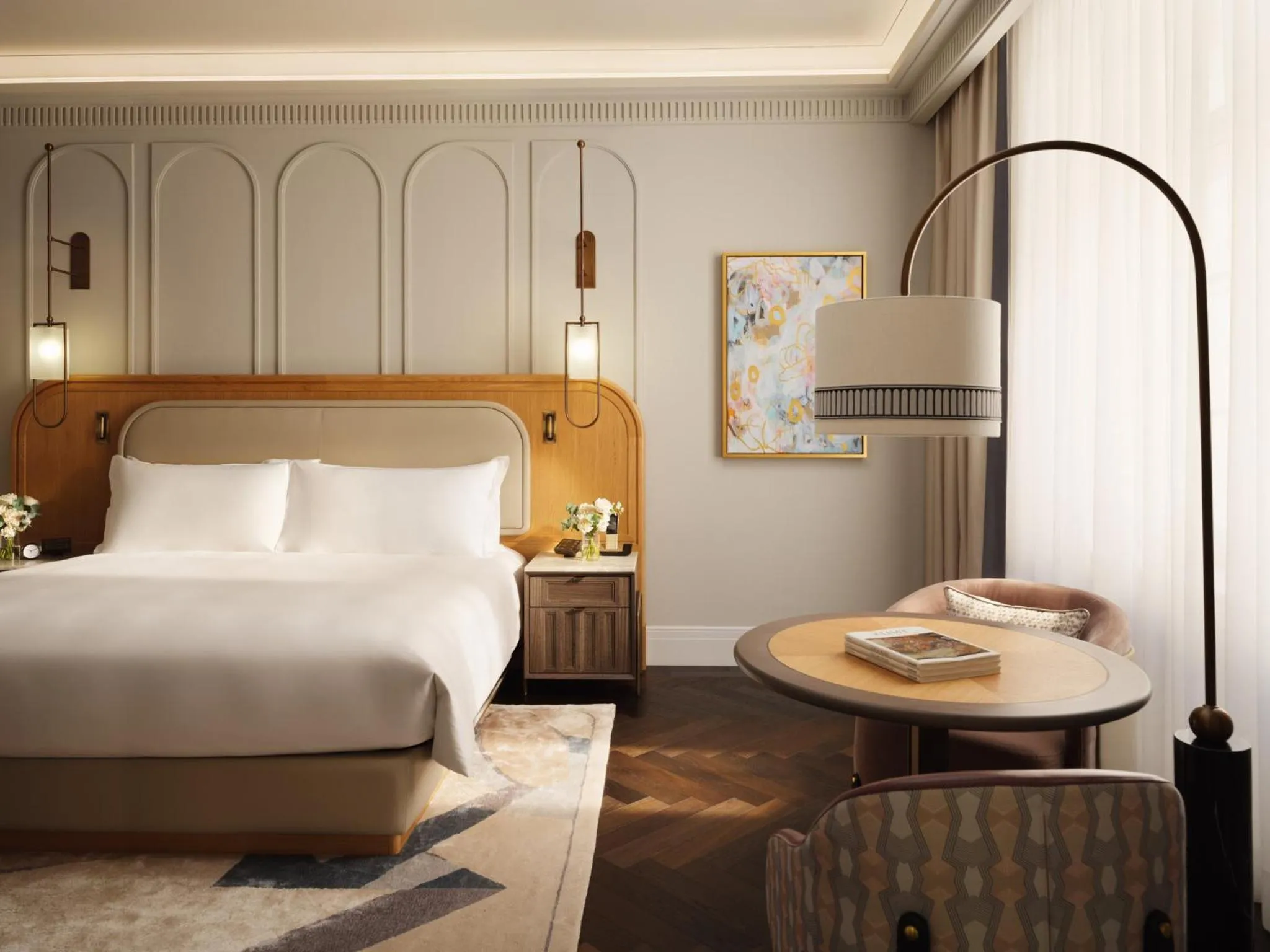 Photo of the whole room, Bed in Mandarin Oriental, Vienna