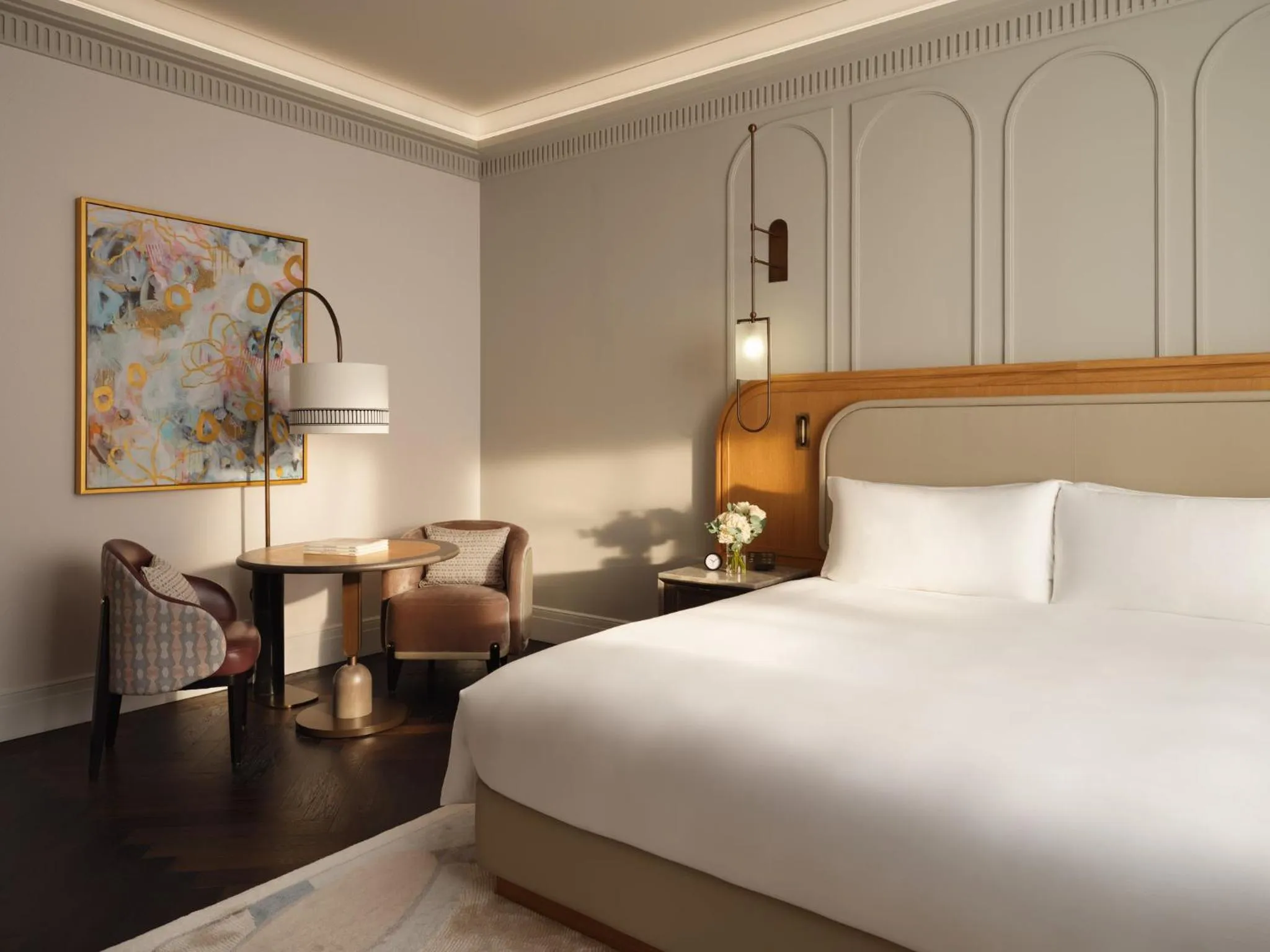 Photo of the whole room, Bed in Mandarin Oriental, Vienna