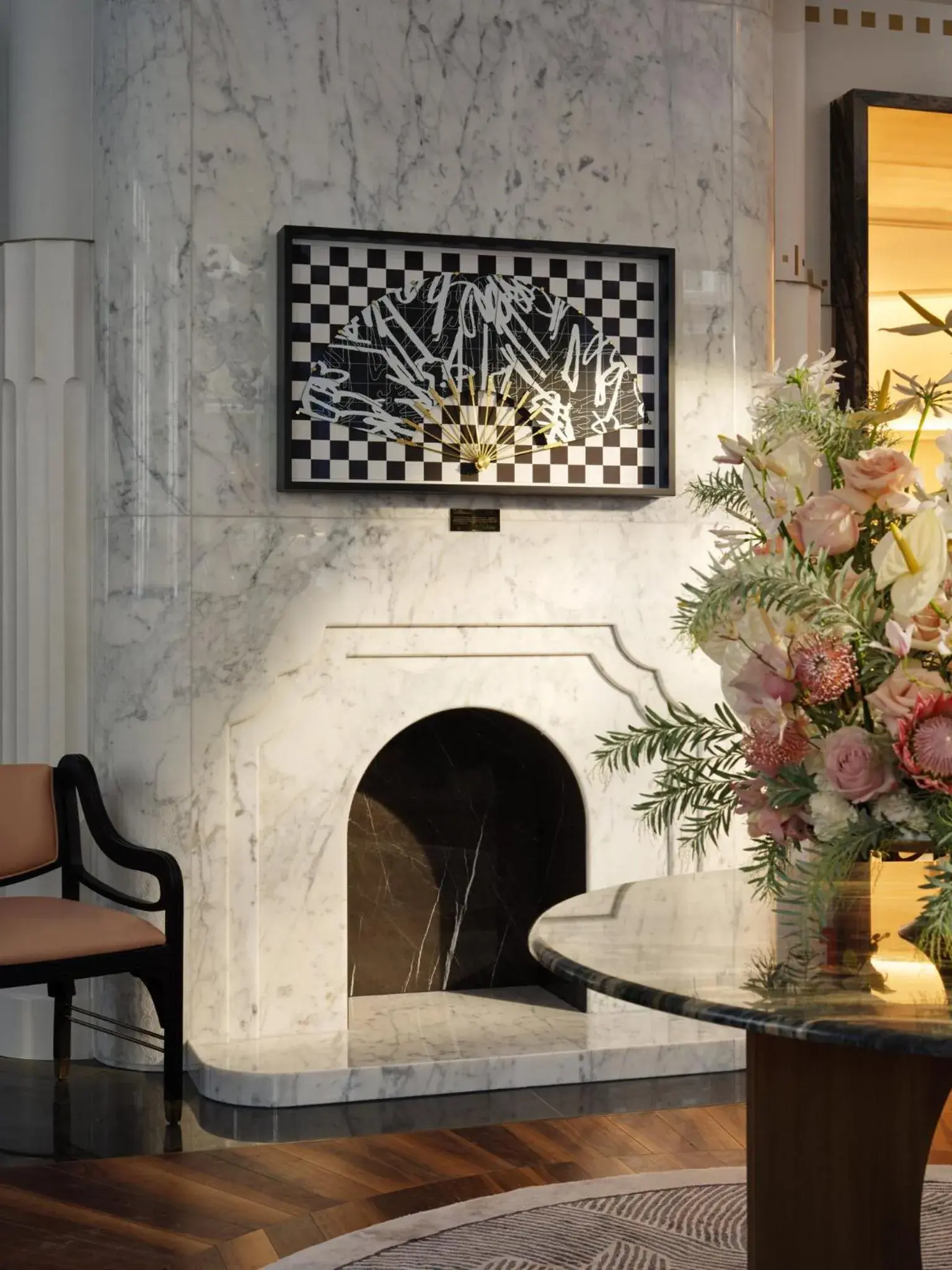 Lobby or reception in Mandarin Oriental, Vienna Lobby or reception in Mandarin Oriental, Vienna