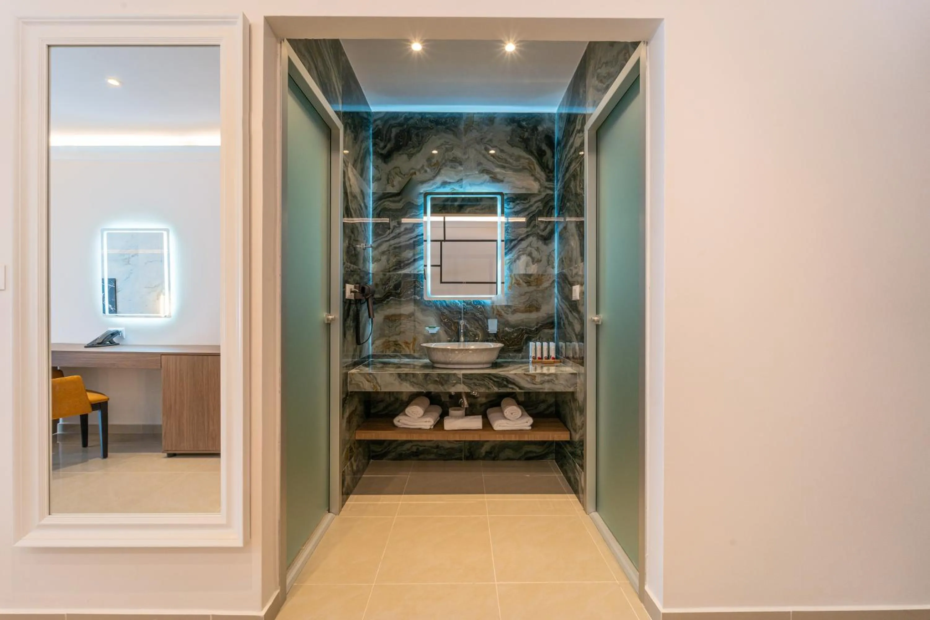 Bathroom in Philia Center Suites