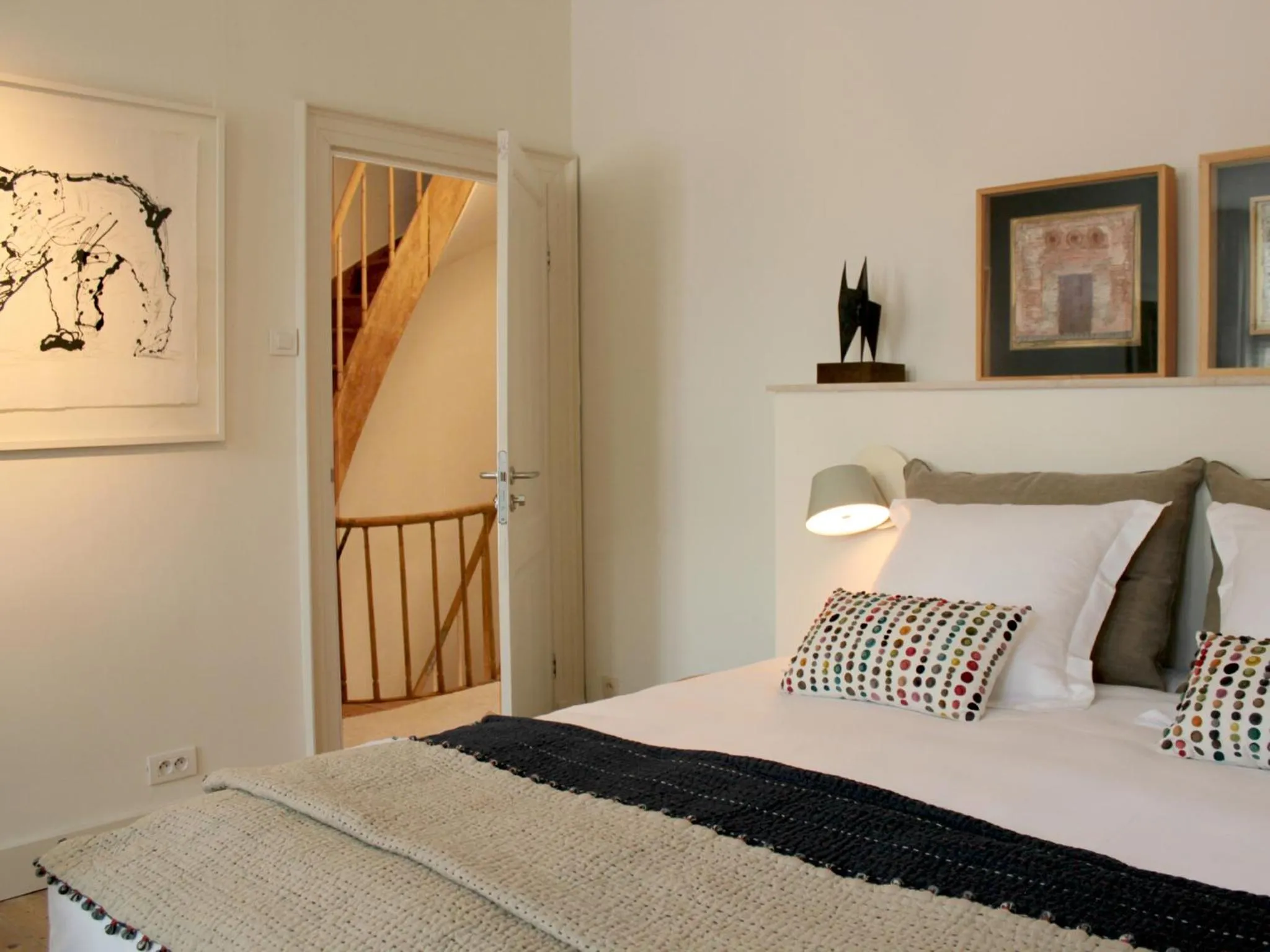 Decorative detail, Bed in B&B Alphabet - Luxury Guesthouse and Art Gallery