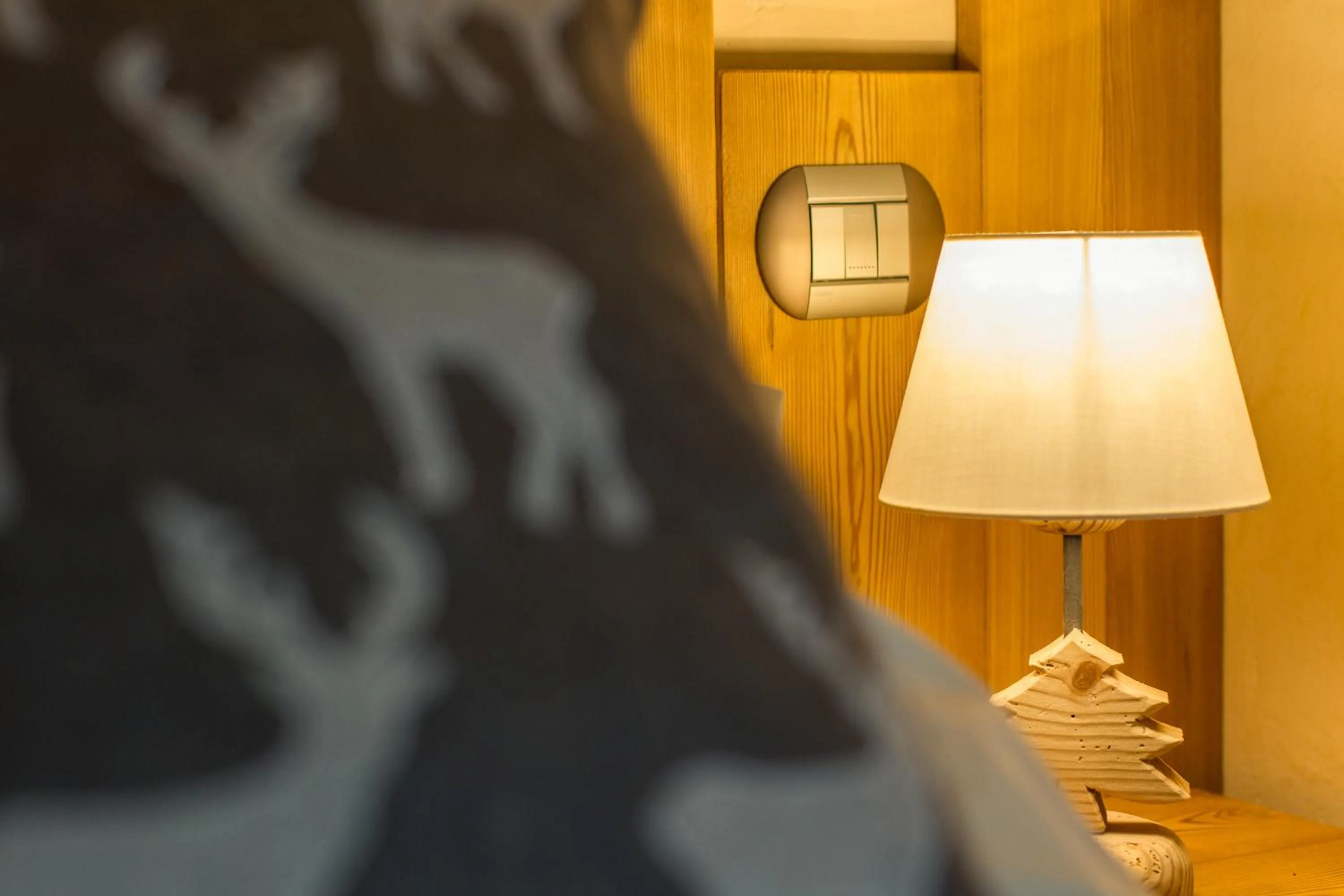 Decorative detail, Bed in Hotel Les Montagnards