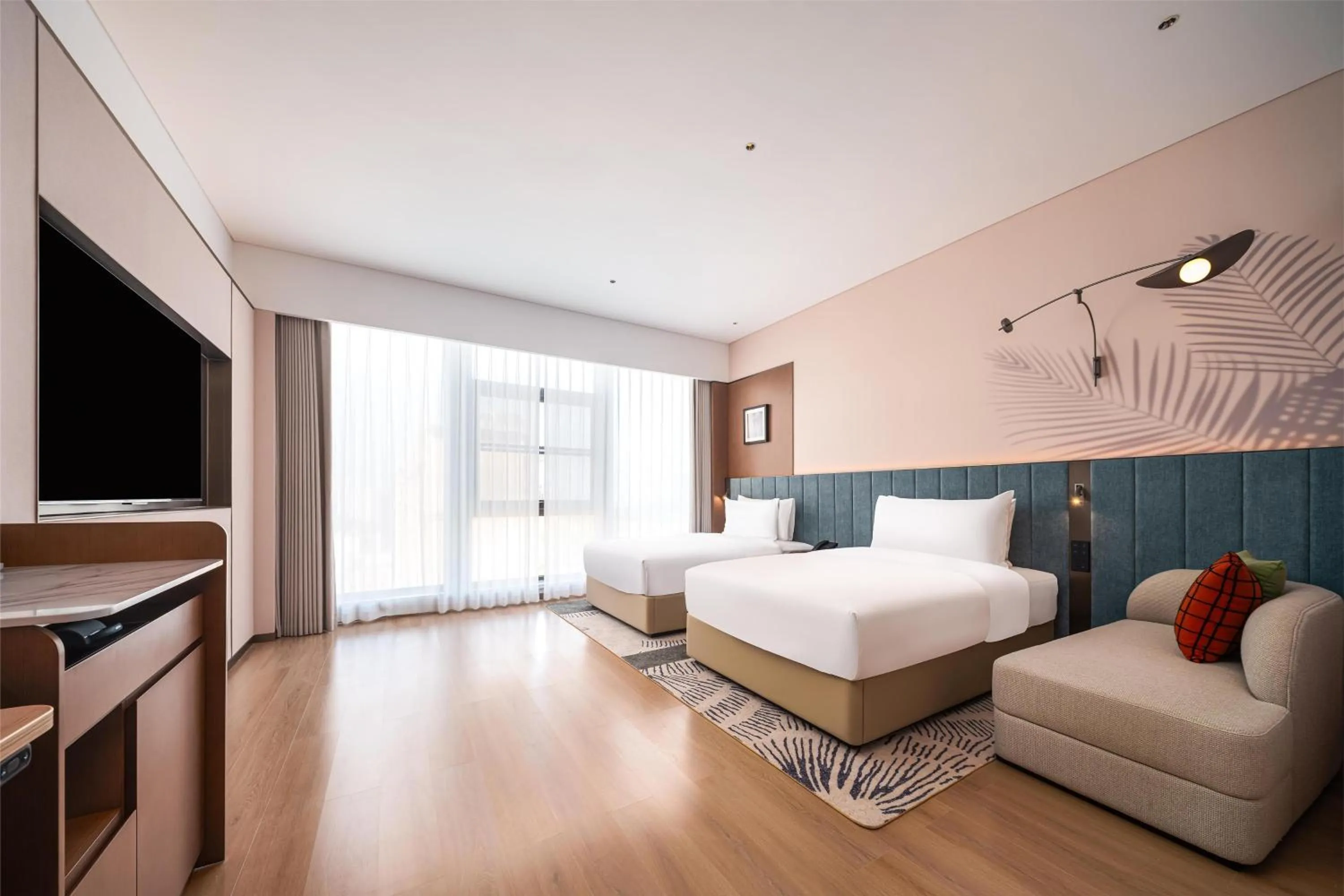 Bed in Hilton Garden Inn Xinyang East Railway Station