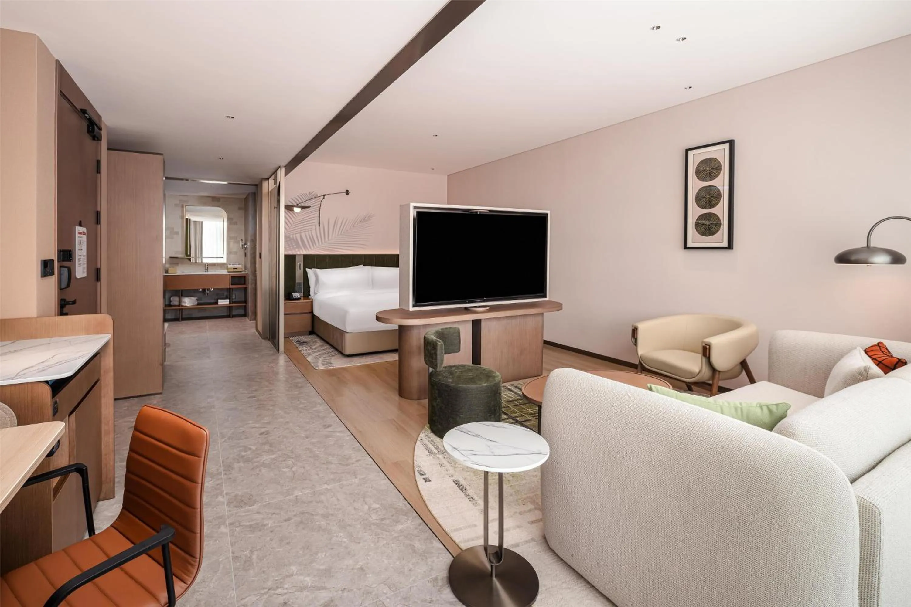 Living room in Hilton Garden Inn Xinyang East Railway Station