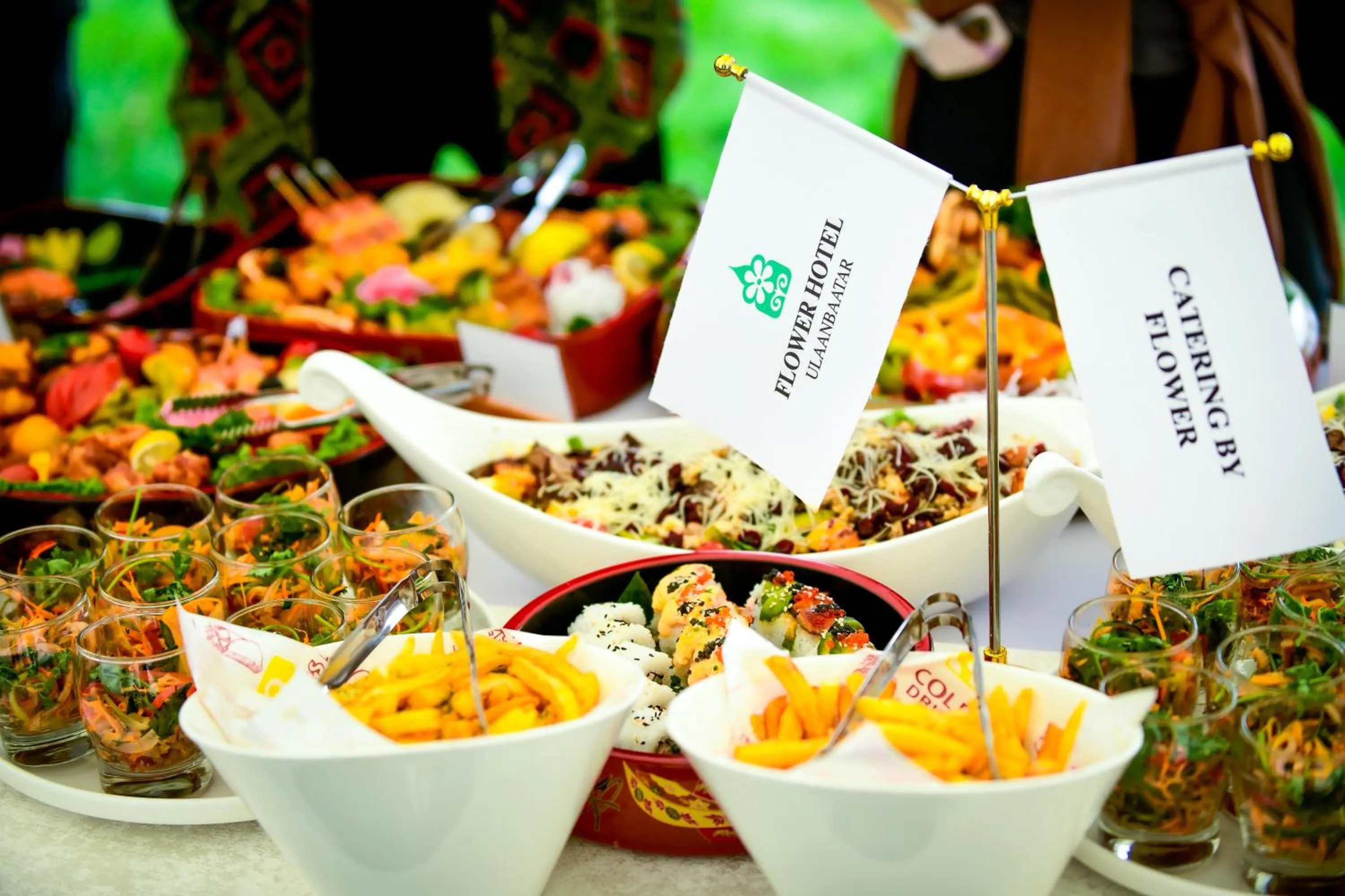 Food and drinks in Flower Hotel Ulaanbaatar