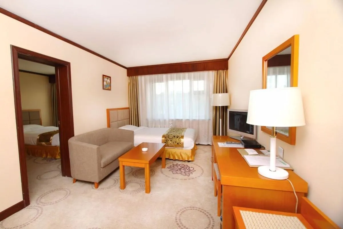 Bedroom, Bed in Flower Hotel Ulaanbaatar