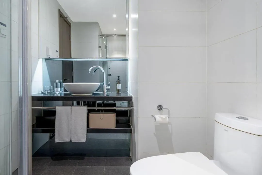 Bathroom in Tianjin Jinwan Plaza Orange Crystal Hotel