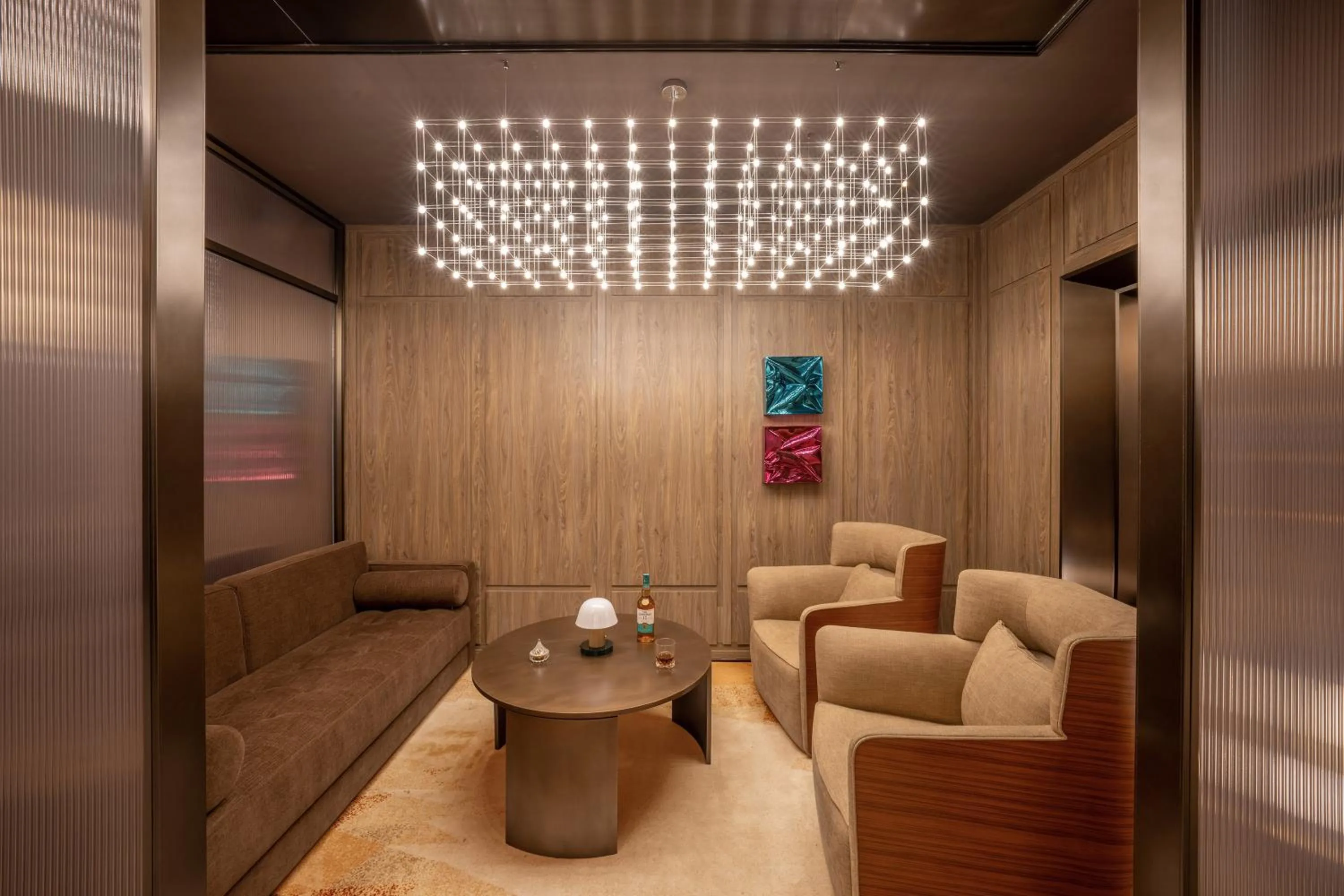 Seating area in Jingdong Headquarters Crystal Orange Hotel, Yizhuang, Beijing