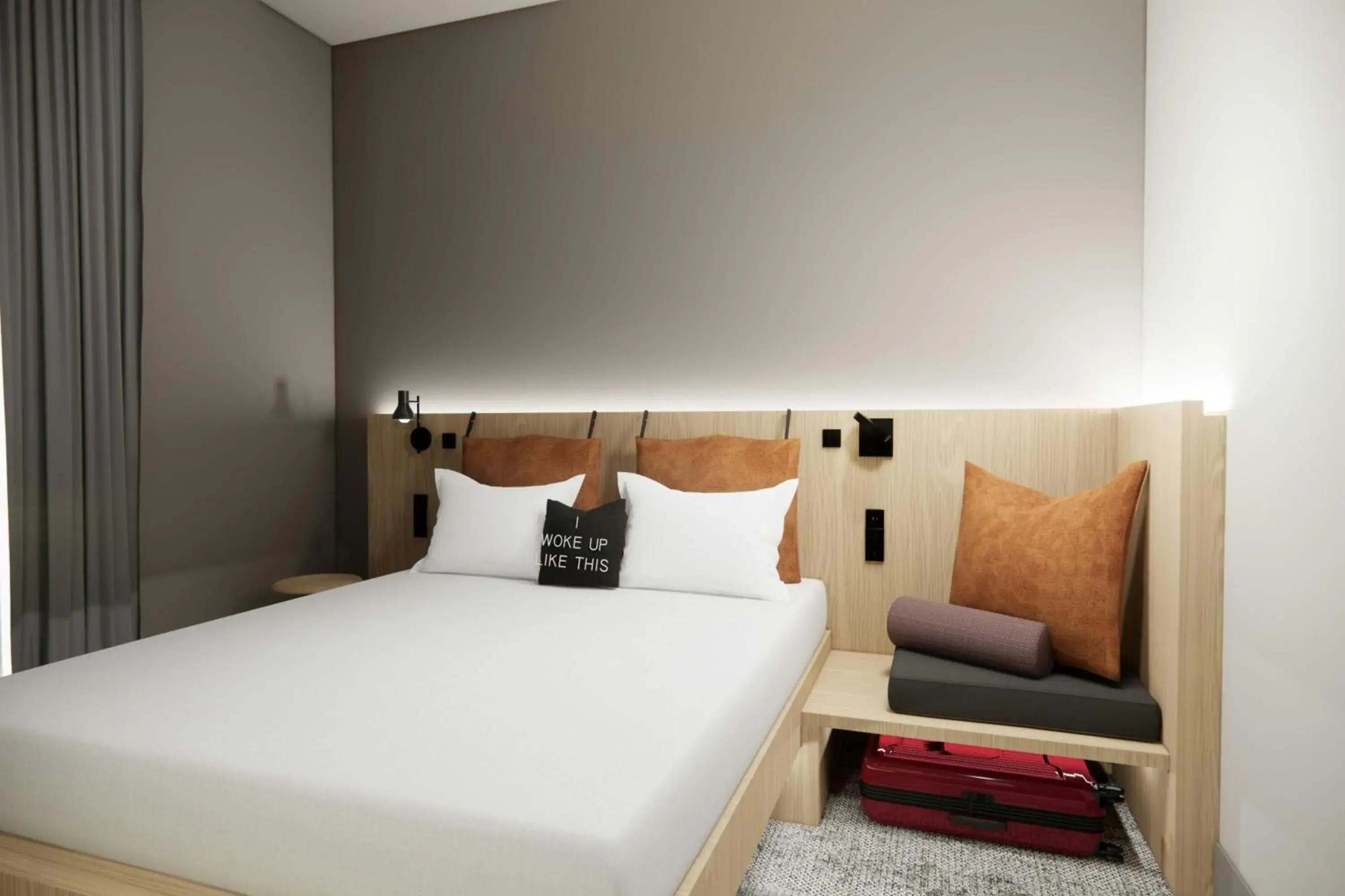 Photo of the whole room, Bed in Moxy Dublin Docklands Photo of the whole room, Bed in Moxy Dublin Docklands