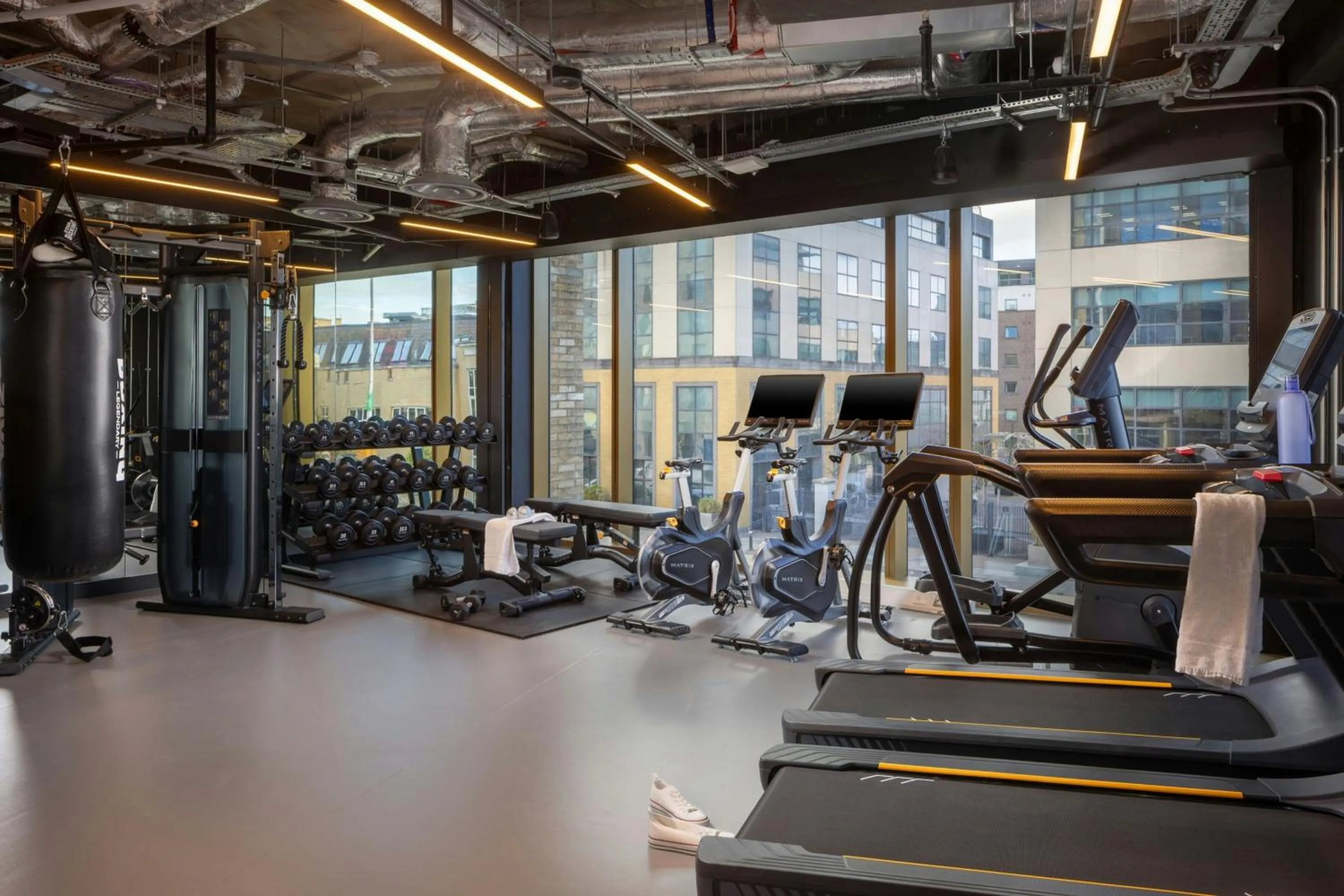 Fitness centre/facilities in Moxy Dublin Docklands