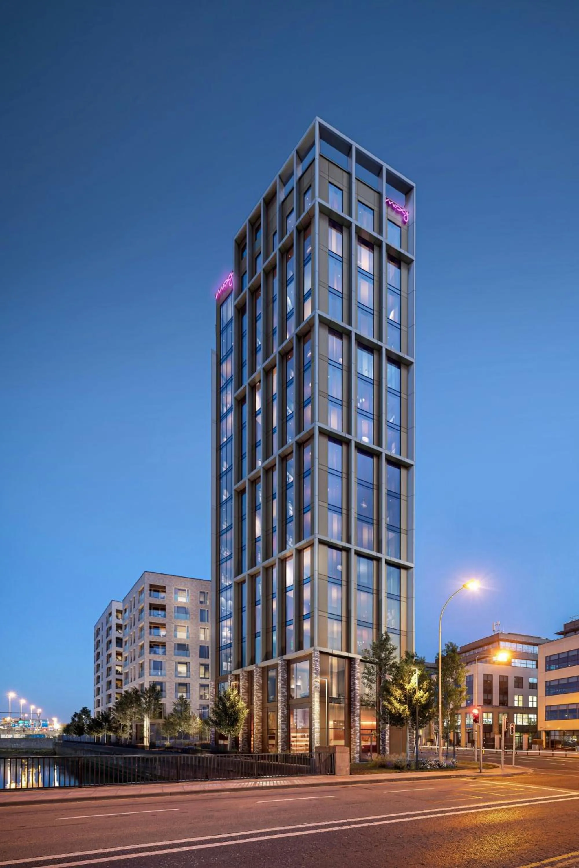 Property building in Moxy Dublin Docklands