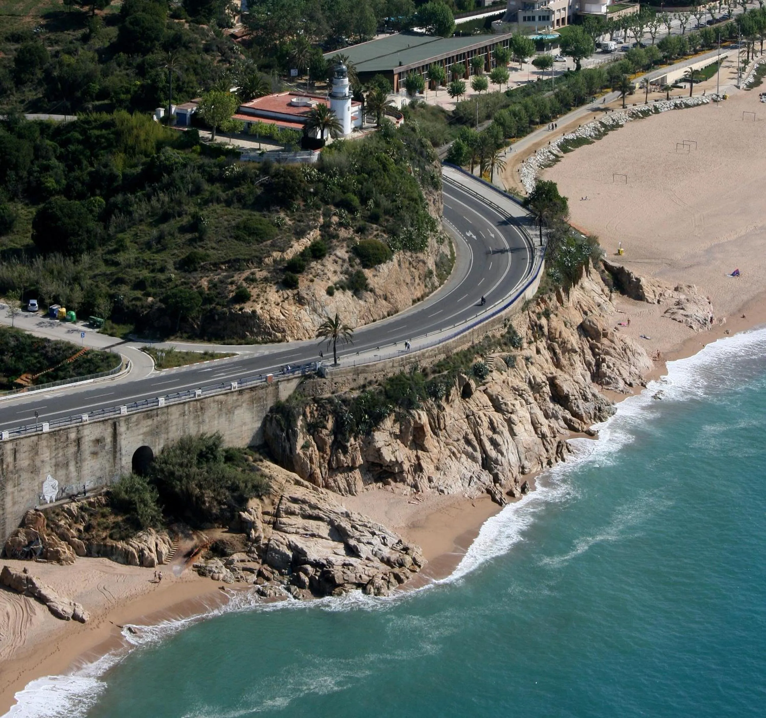 Beach, Bird's-eye View in Hotel Esplai