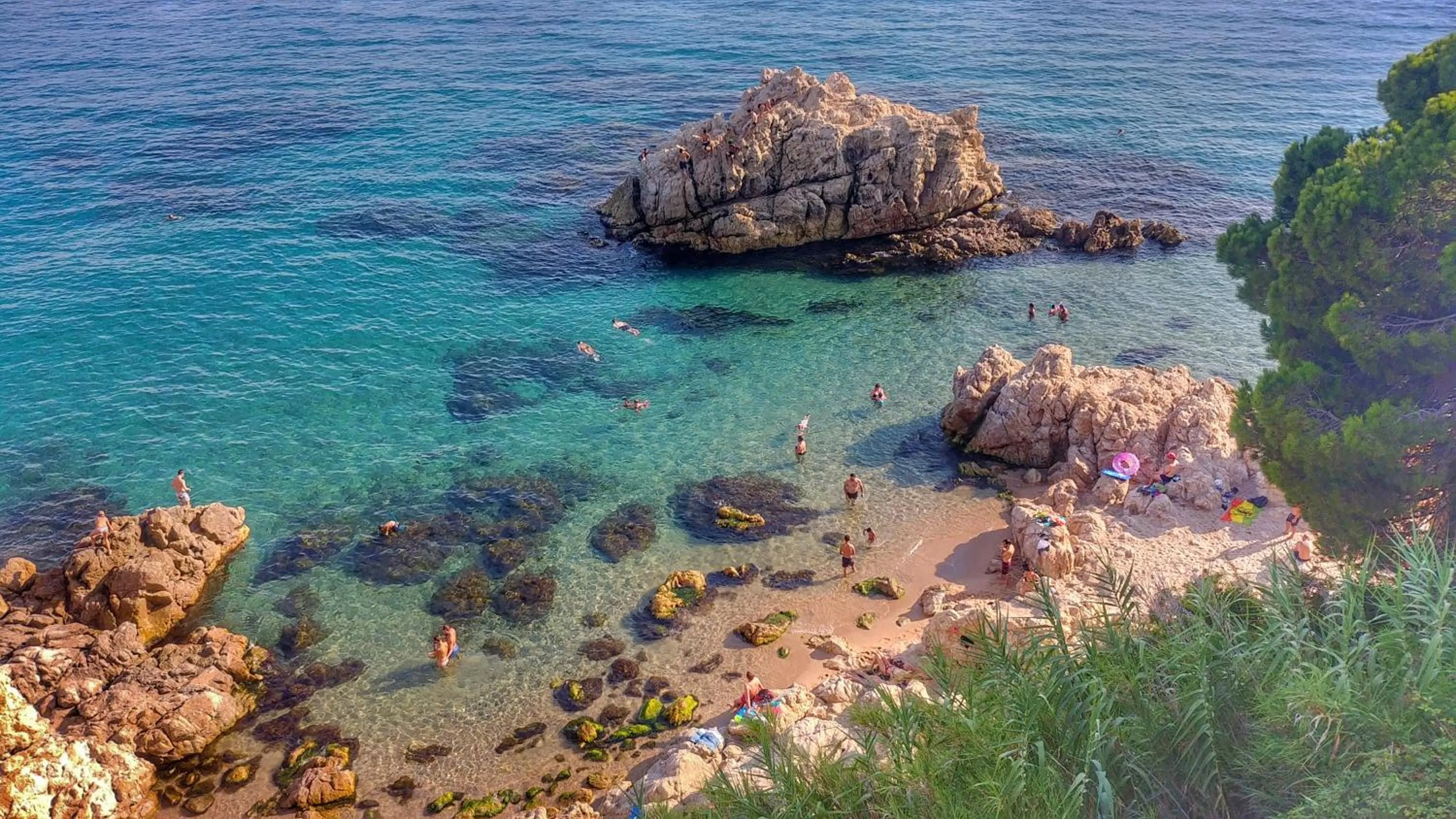 Beach, Bird's-eye View in Hotel Esplai