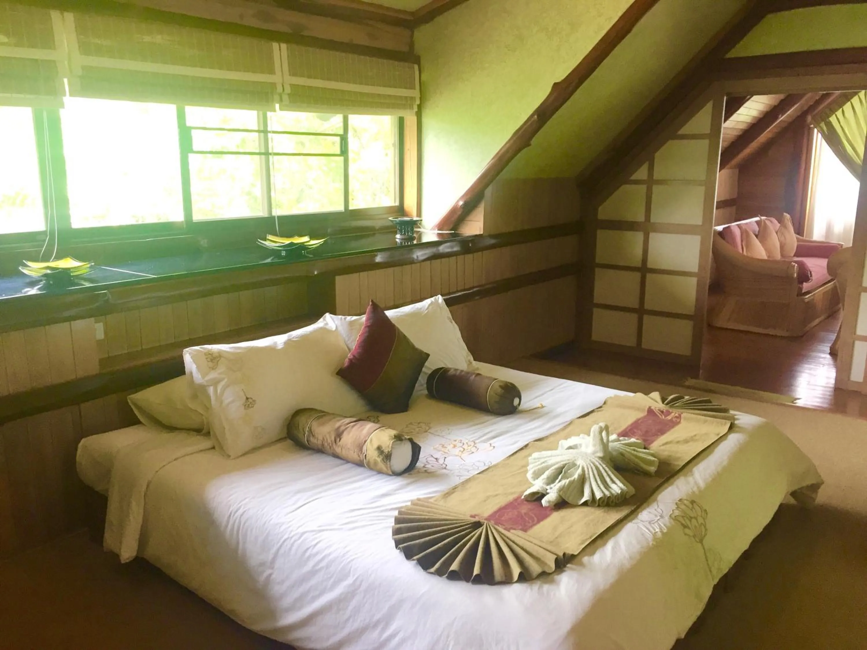 Bed in Phu Pha Nam Resort