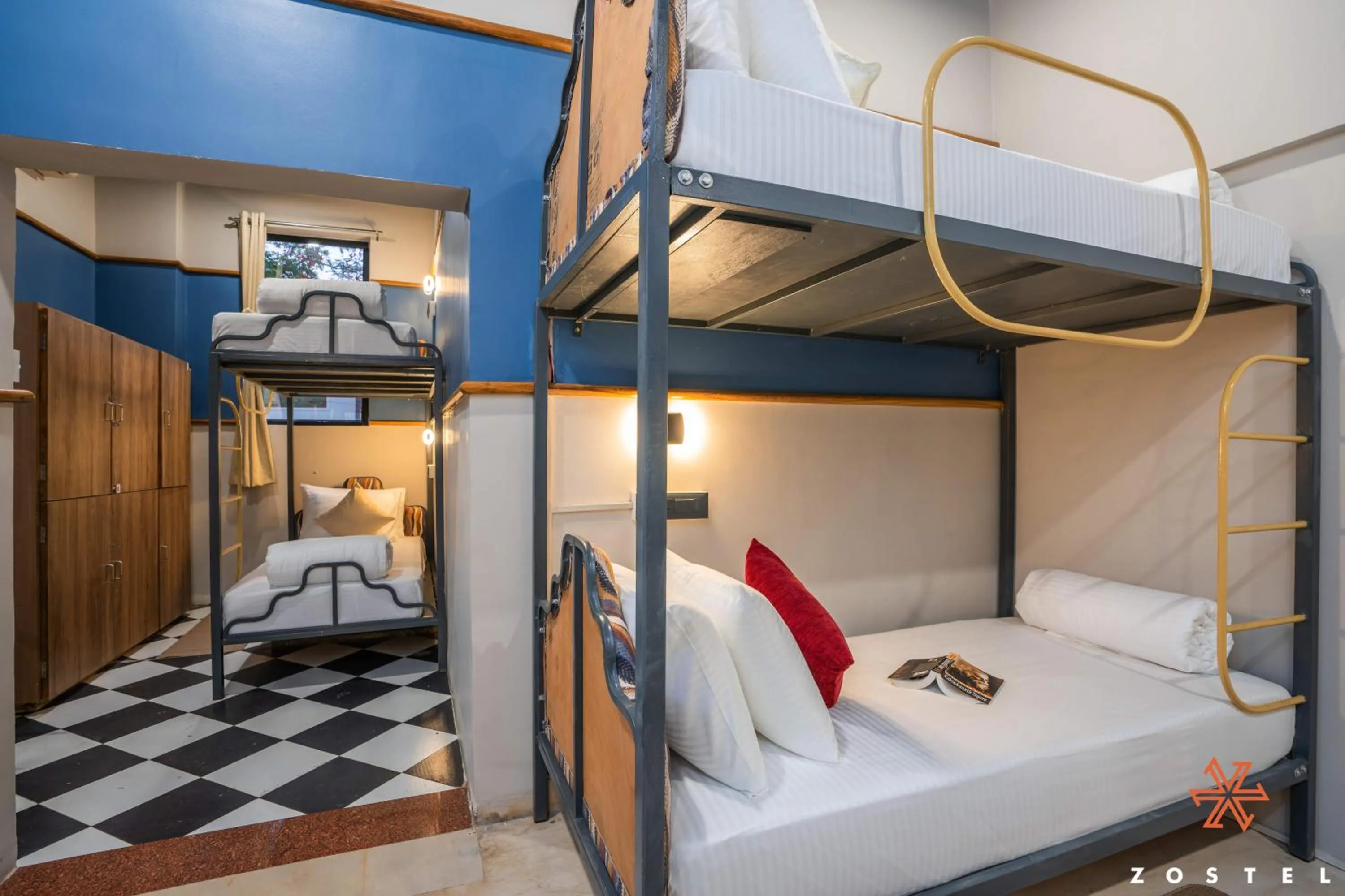 Bed in Zostel Indore