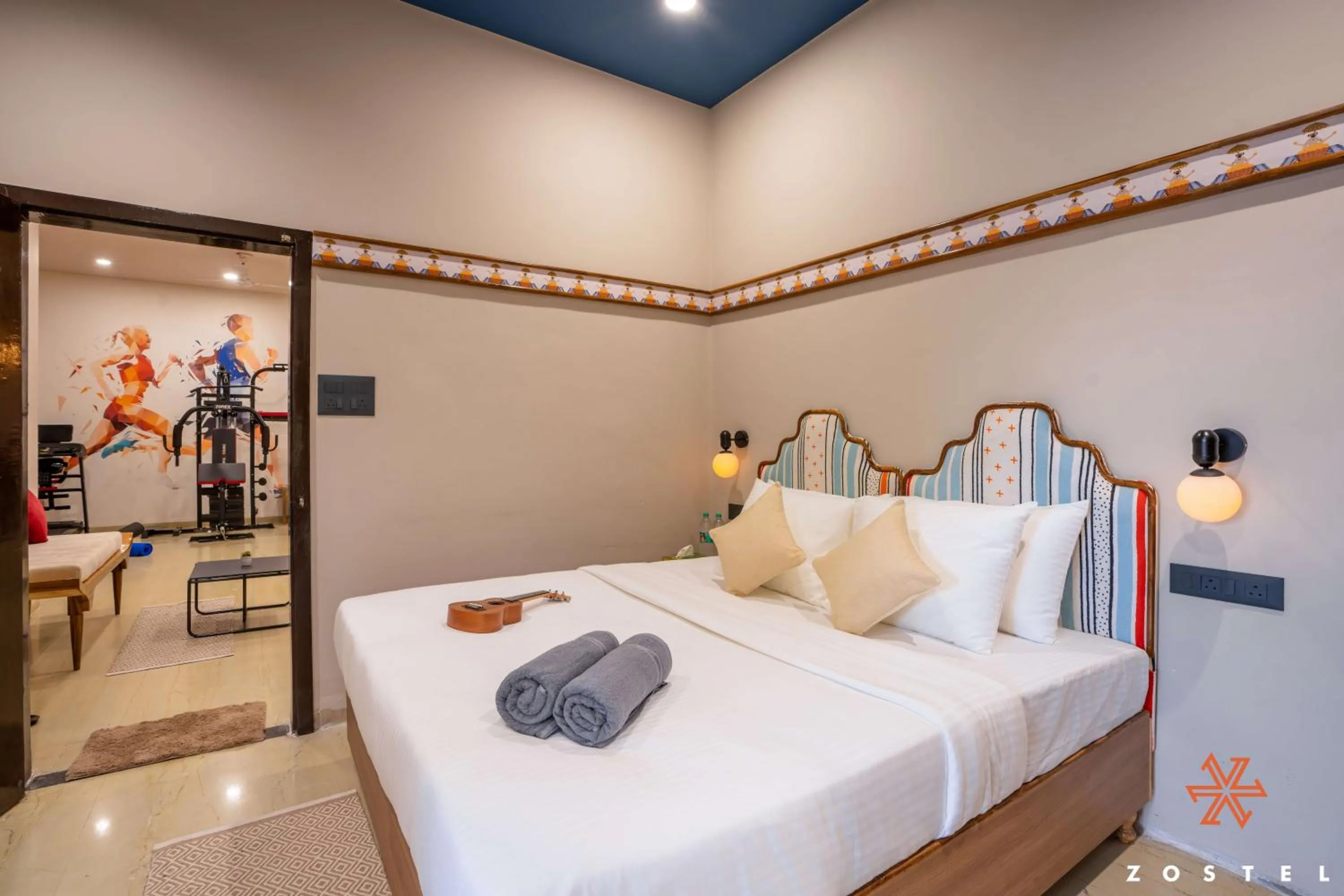 Bed in Zostel Indore