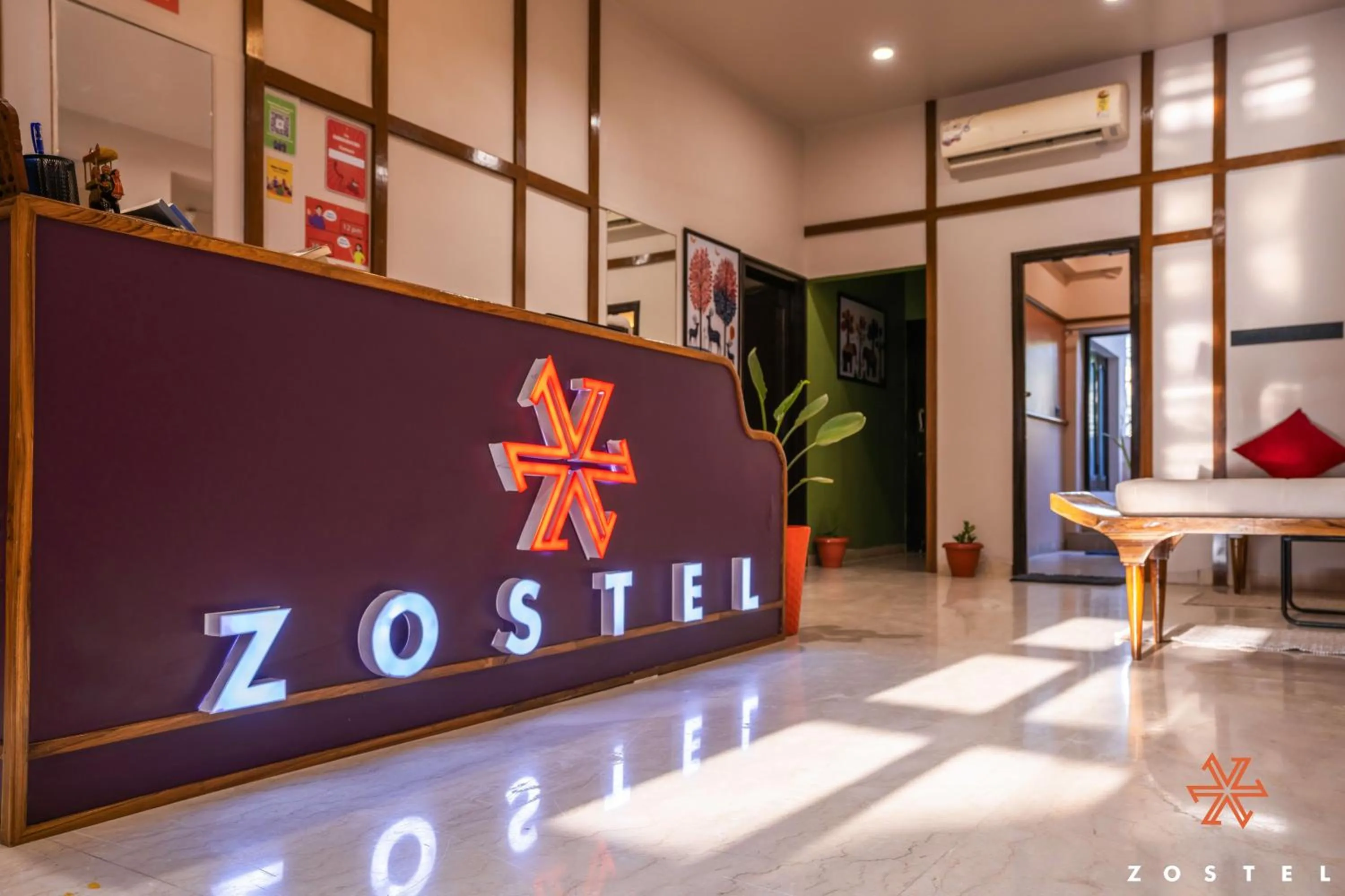 Logo/Certificate/Sign in Zostel Indore