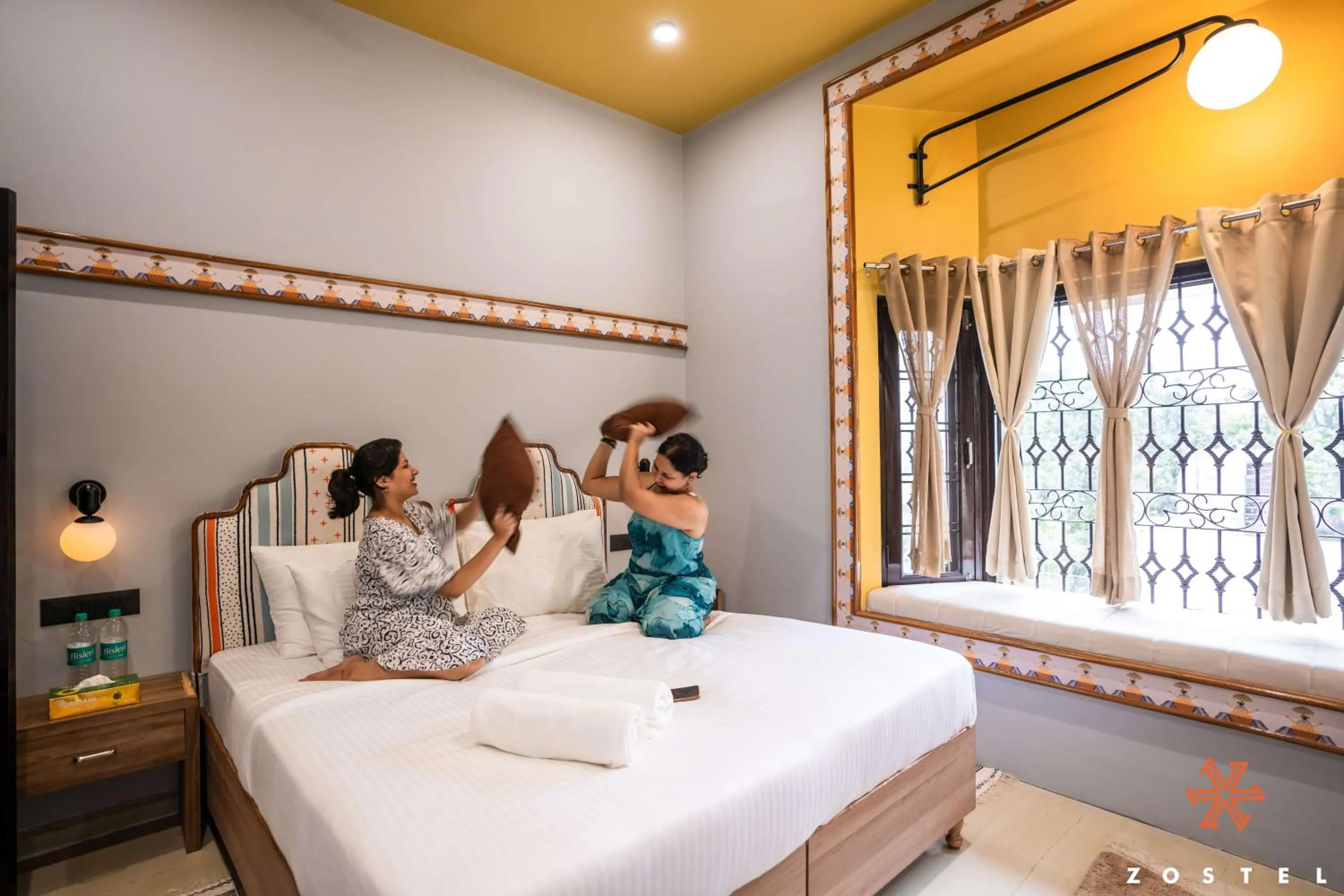 Bed in Zostel Indore