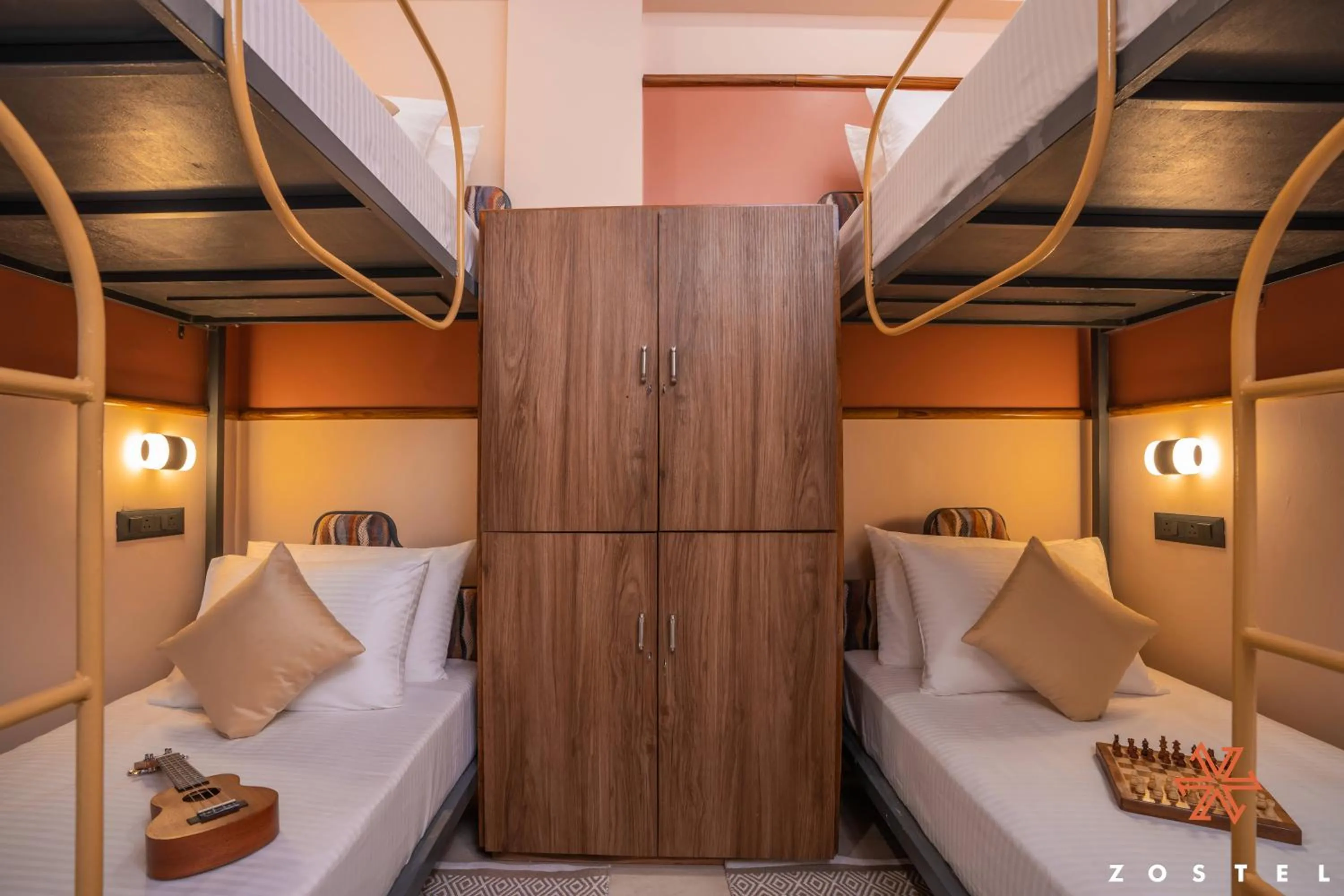 Bed in Zostel Indore