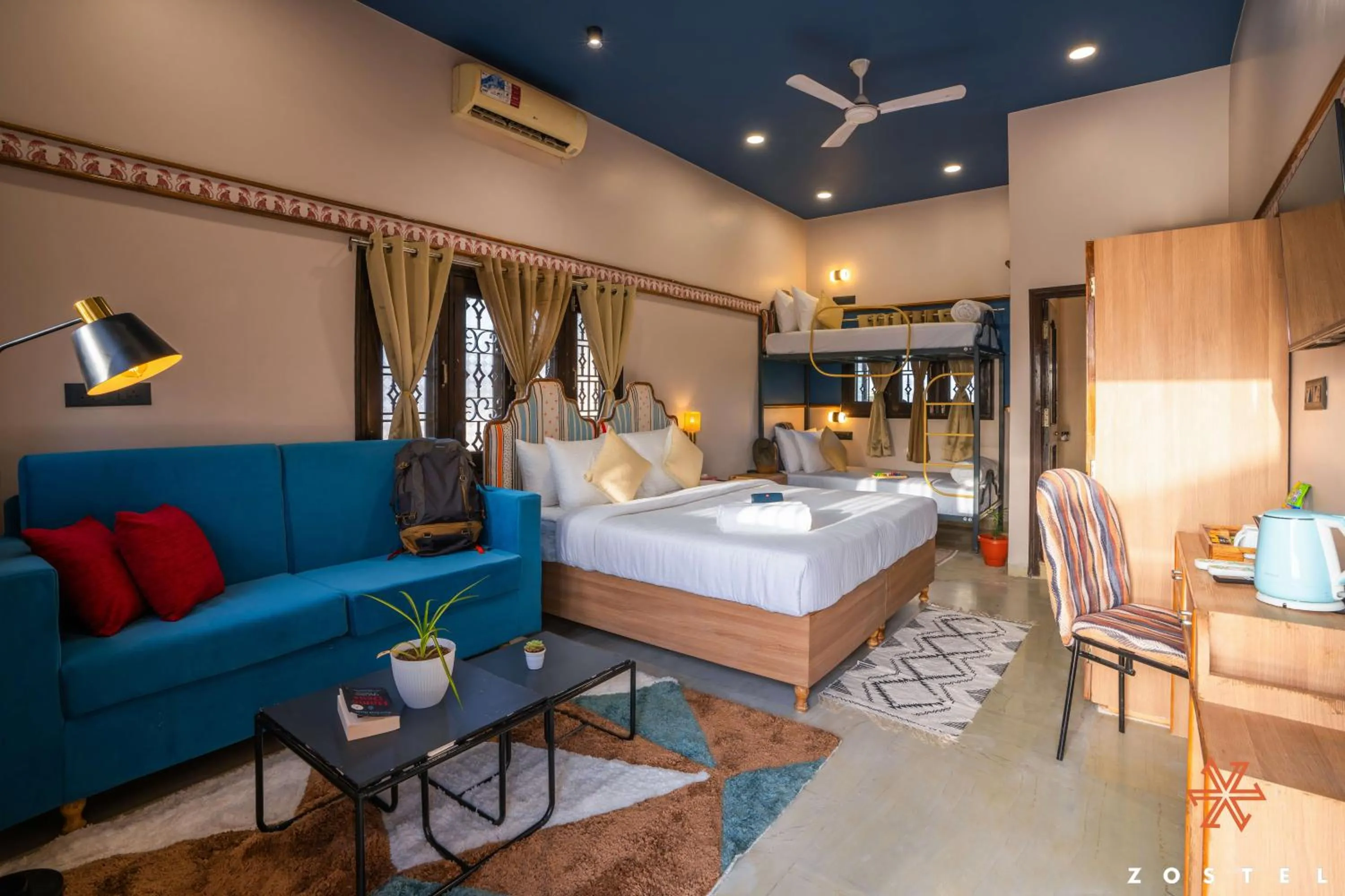 Bed in Zostel Indore